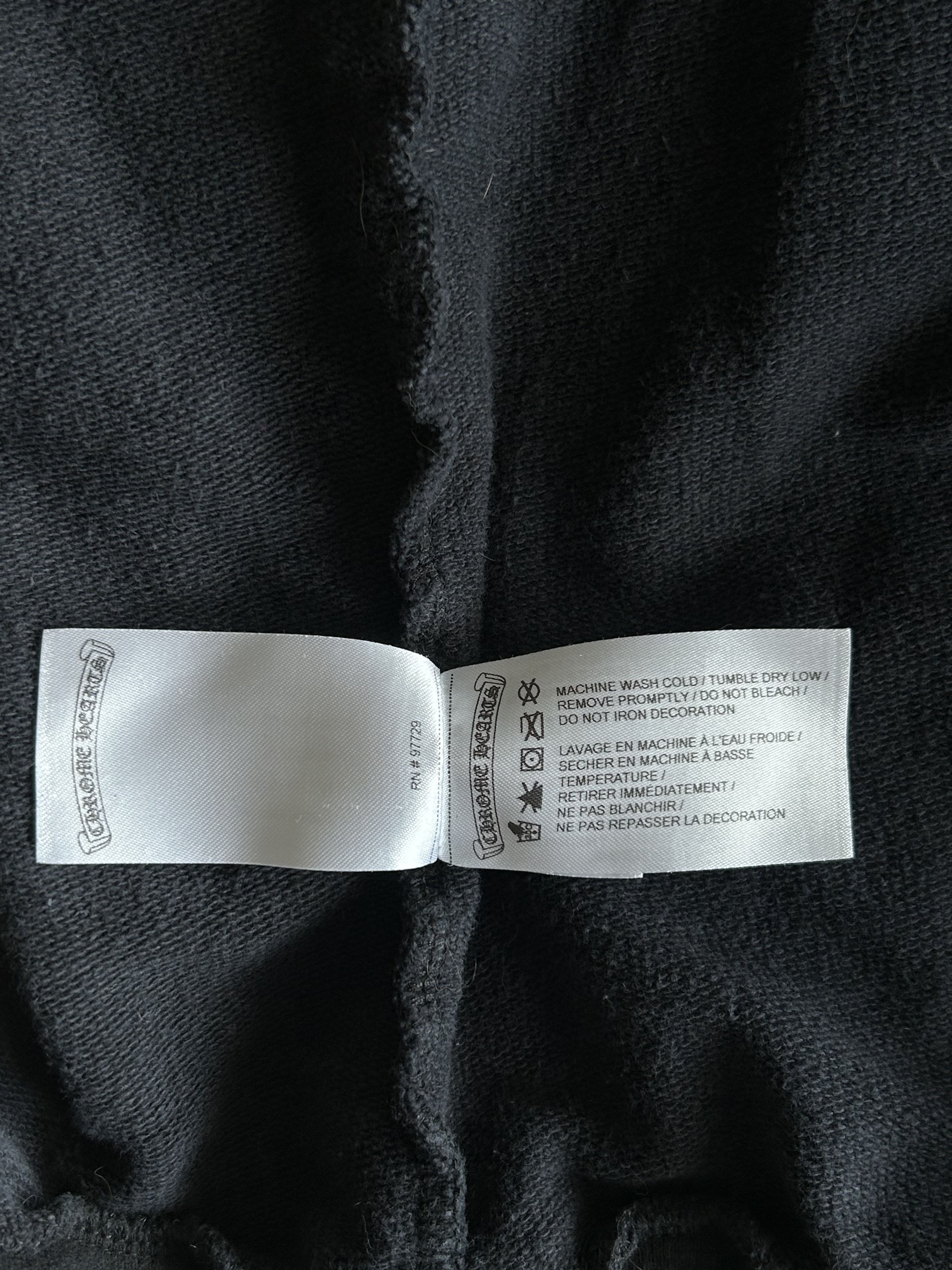 Chrome Hearts Black & White Cross Jacquard Horseshoe Logo Zip Up Hoodie Size US XXL / EU 58 / 5 - 5 Thumbnail