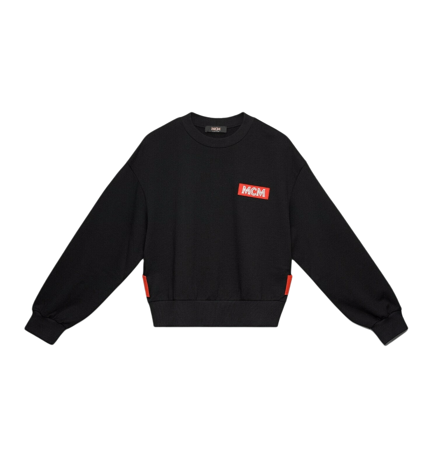 MCM Men's Black Cotton Rubber Logo Oversized Pullover Sweater Size US S / EU 44-46 / 1 - 1 Thumbnail