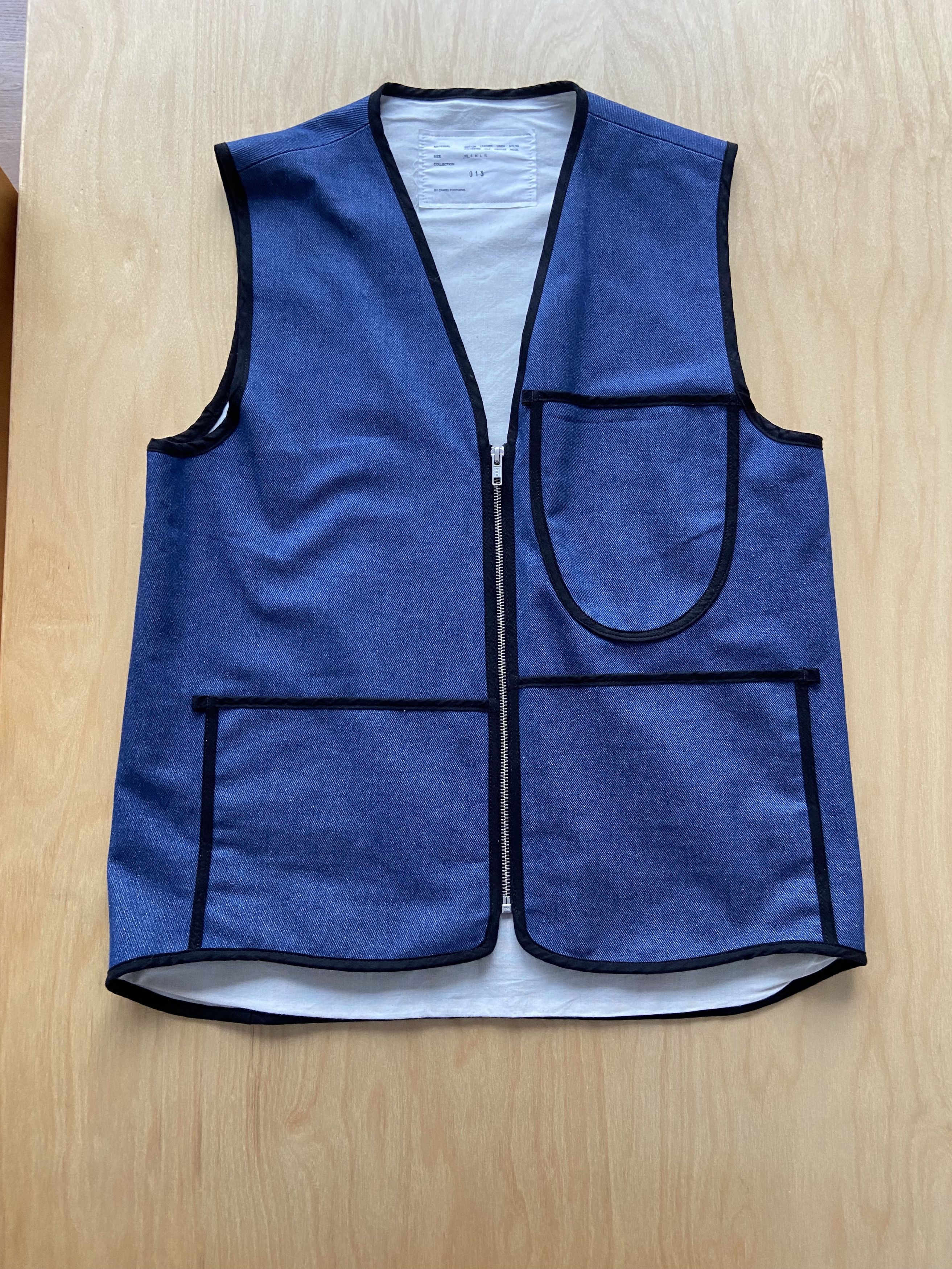 Camiel Fortgens Zip Vest — Blue Size US XS / EU 42 / 0 - 4 Thumbnail
