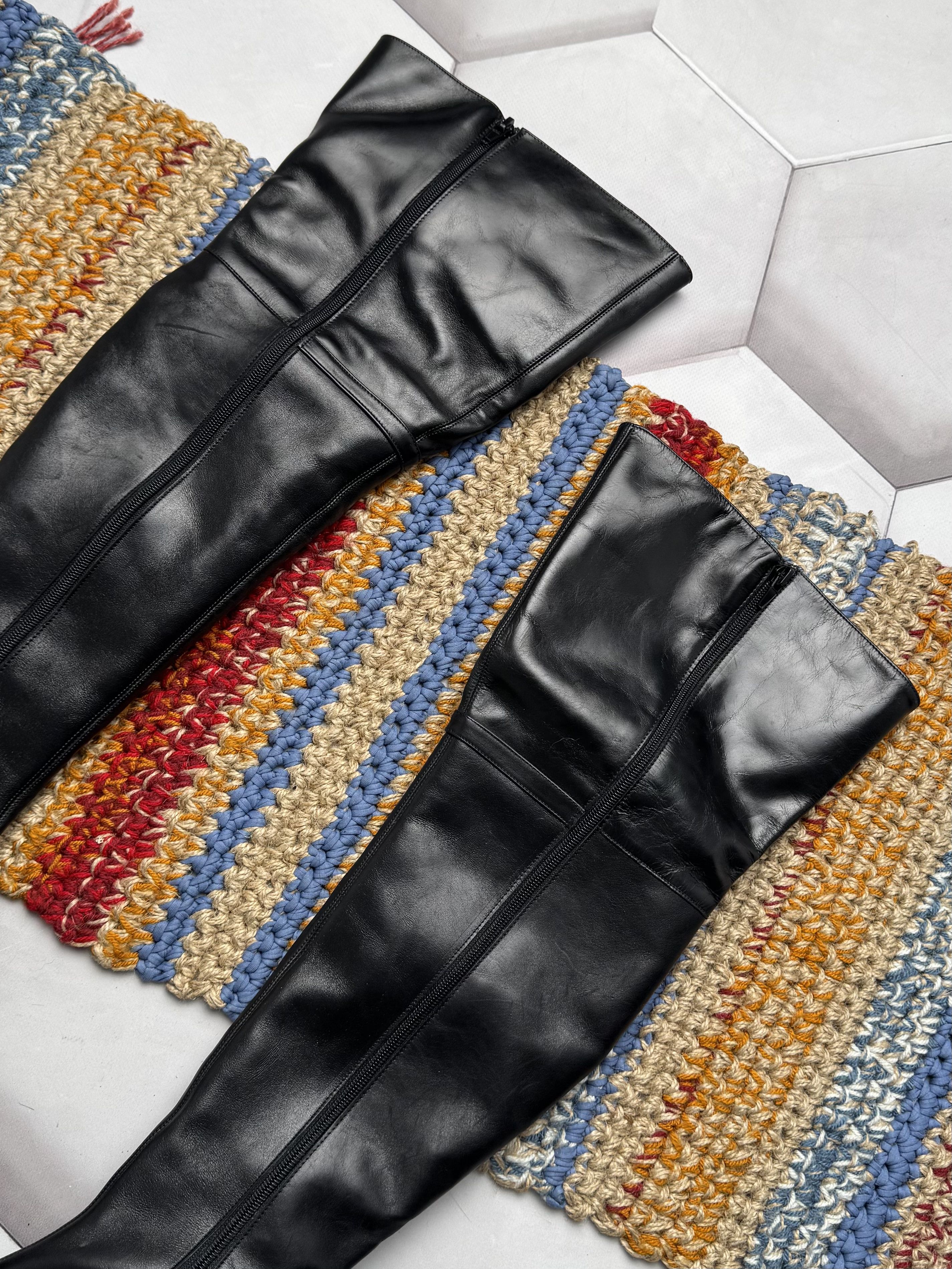 Vintage Vintage Leather Long Boots (E4) Size US 5 / IT 35 - 6 Thumbnail