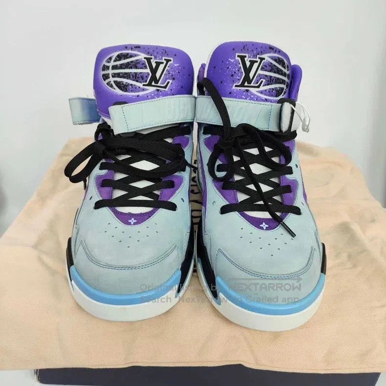 LV Trainer2 Blue Purple Sneakers Size 9.