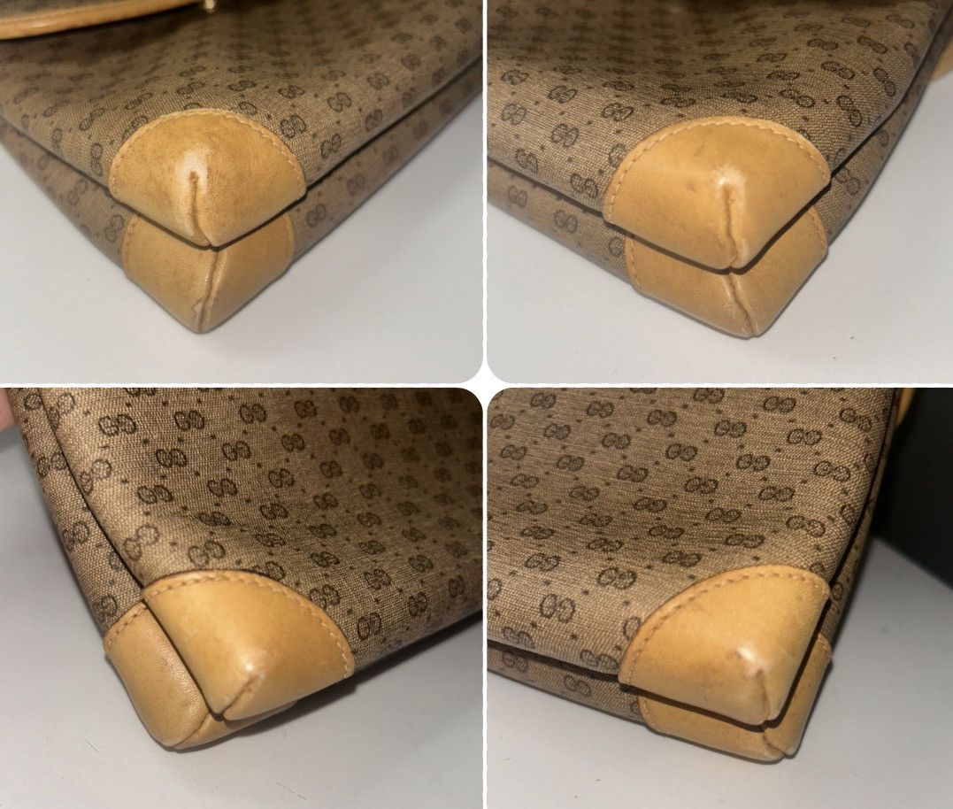 Gucci Vintage 80s Gucci Micro GG Crossbody Bag Size ONE SIZE - 15 Thumbnail