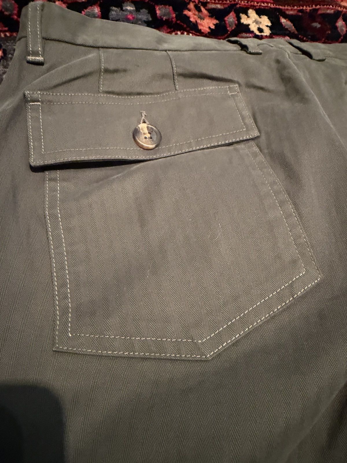 Proper Cloth Proper Cloth Thyme Herringbone Canvas Fatigue Pant Size US 35 - 4 Thumbnail