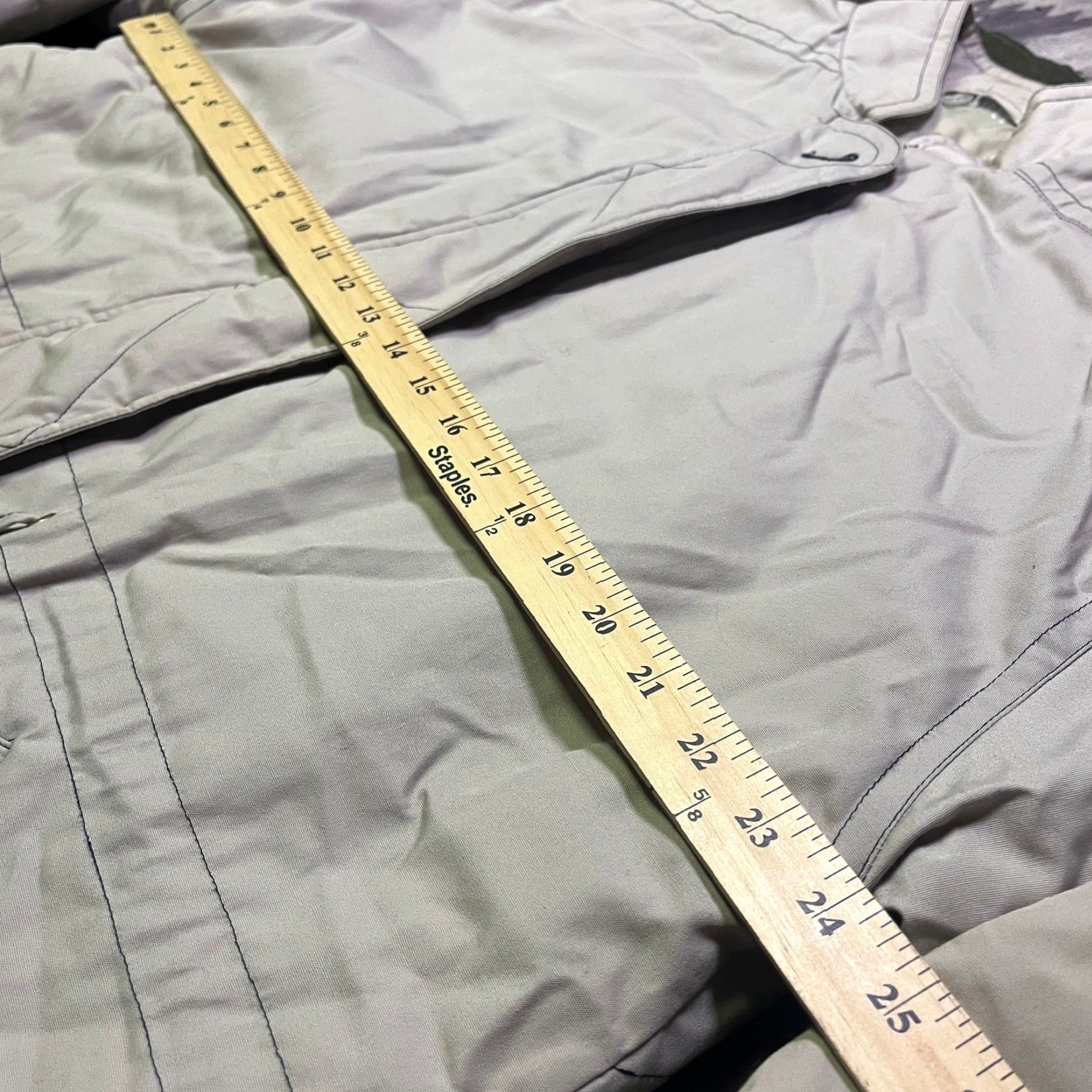 Vintage VINTAGE Cabin Creek Jacket Womens M Beige Parka Cinch Waist Chore Barn 90s Tailored Pockets Zip Canvas Mid-Length Regular Vintage Womens Mens? Size M / US 6-8 / IT 42-44 - 4 Thumbnail