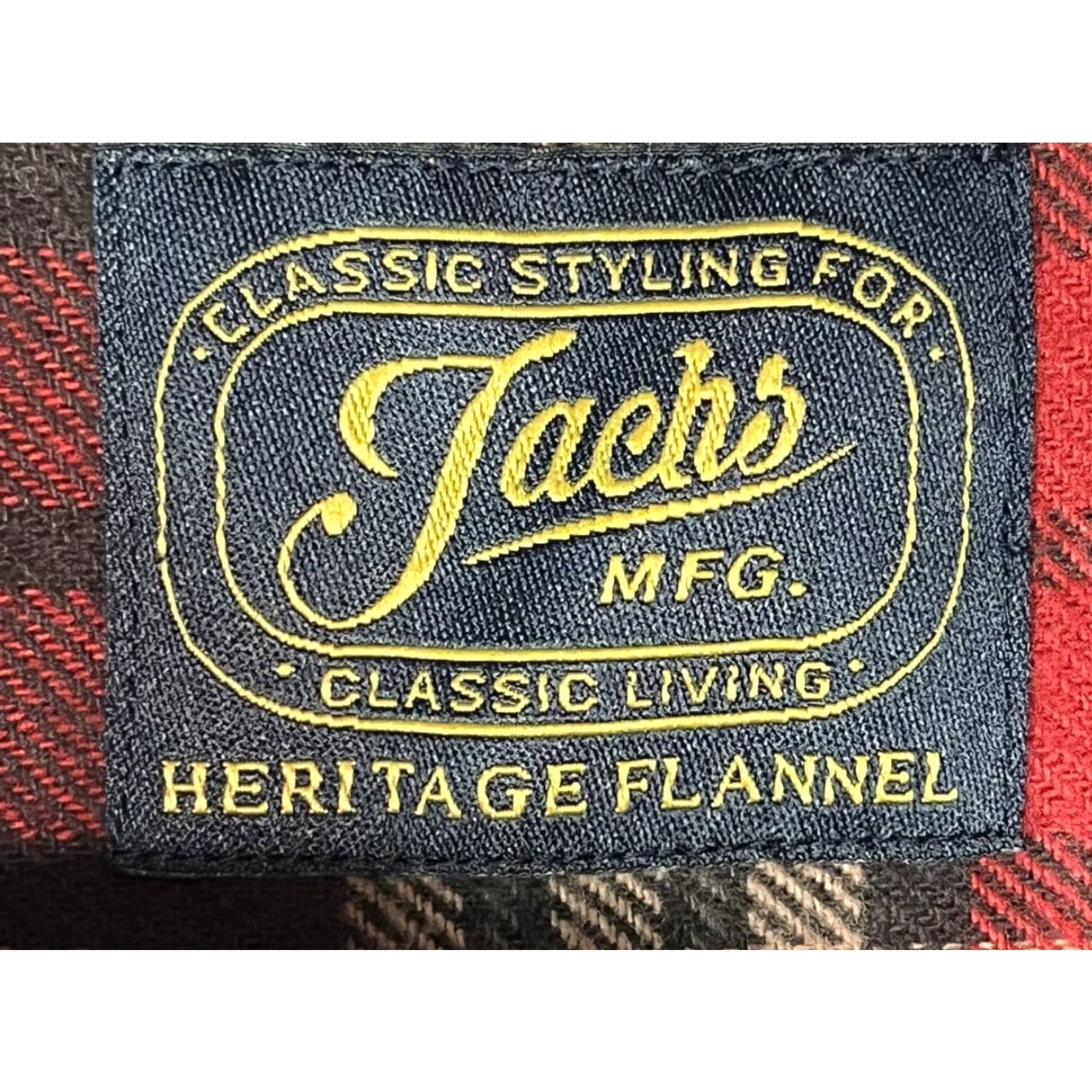 Vintage JACHS Shirt Mens XL Red Black Gray Plaid Heritage Flannel Long Sleeve Button-Up Pockets Stretch Casual Regular Men Size US XL / EU 56 / 4 - 6 Thumbnail