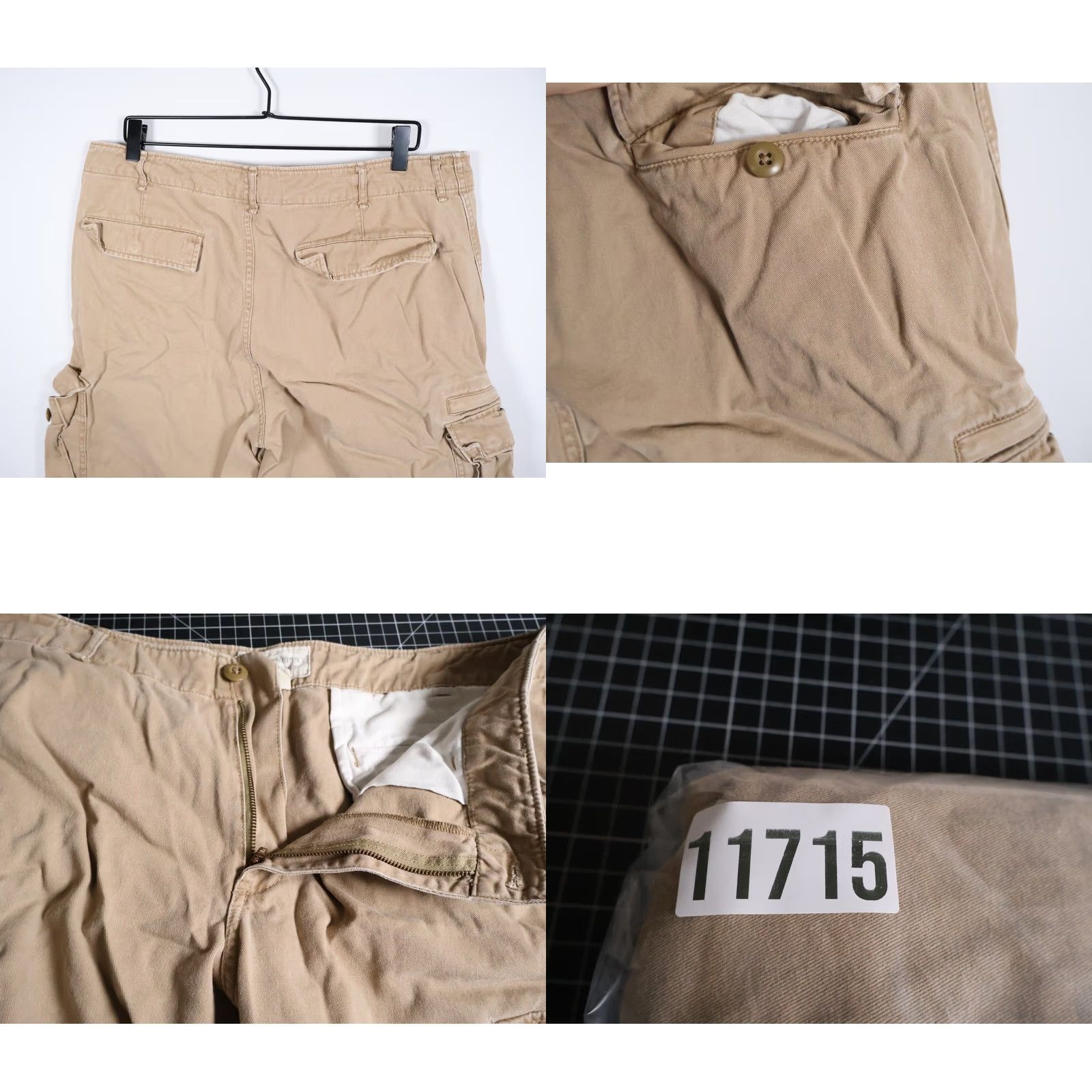 Vintage VINTAGE Denim & Supply Ralph Lauren Cargo Shorts Mens 38 Beige Fatigues Military VTG Size US 38 / EU 54 - 9 Thumbnail