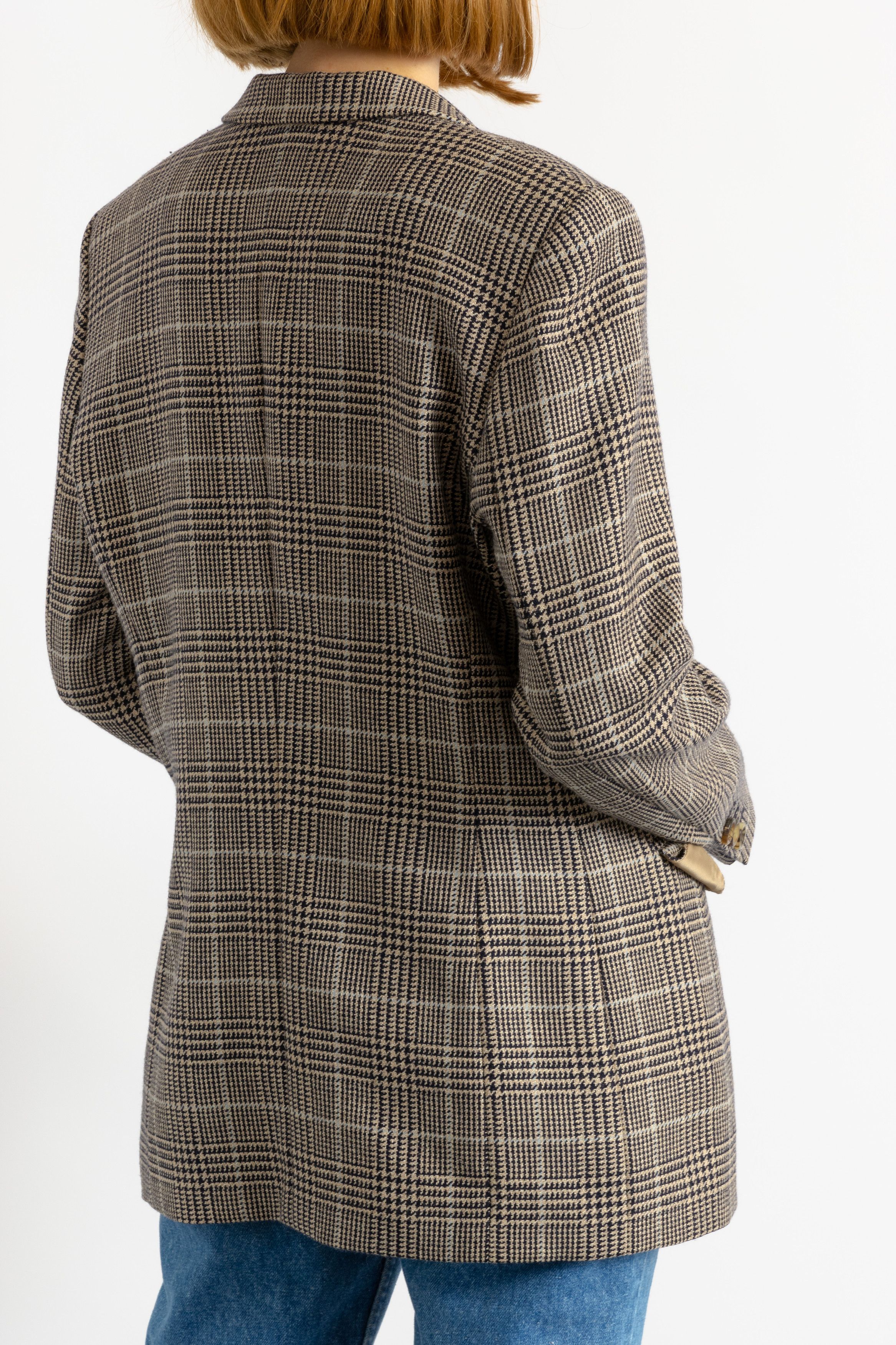 Escada ESCADA Sport Checked Wool Schurwool Blazer 7587 Size S / US 4 / IT 40 - 5 Thumbnail