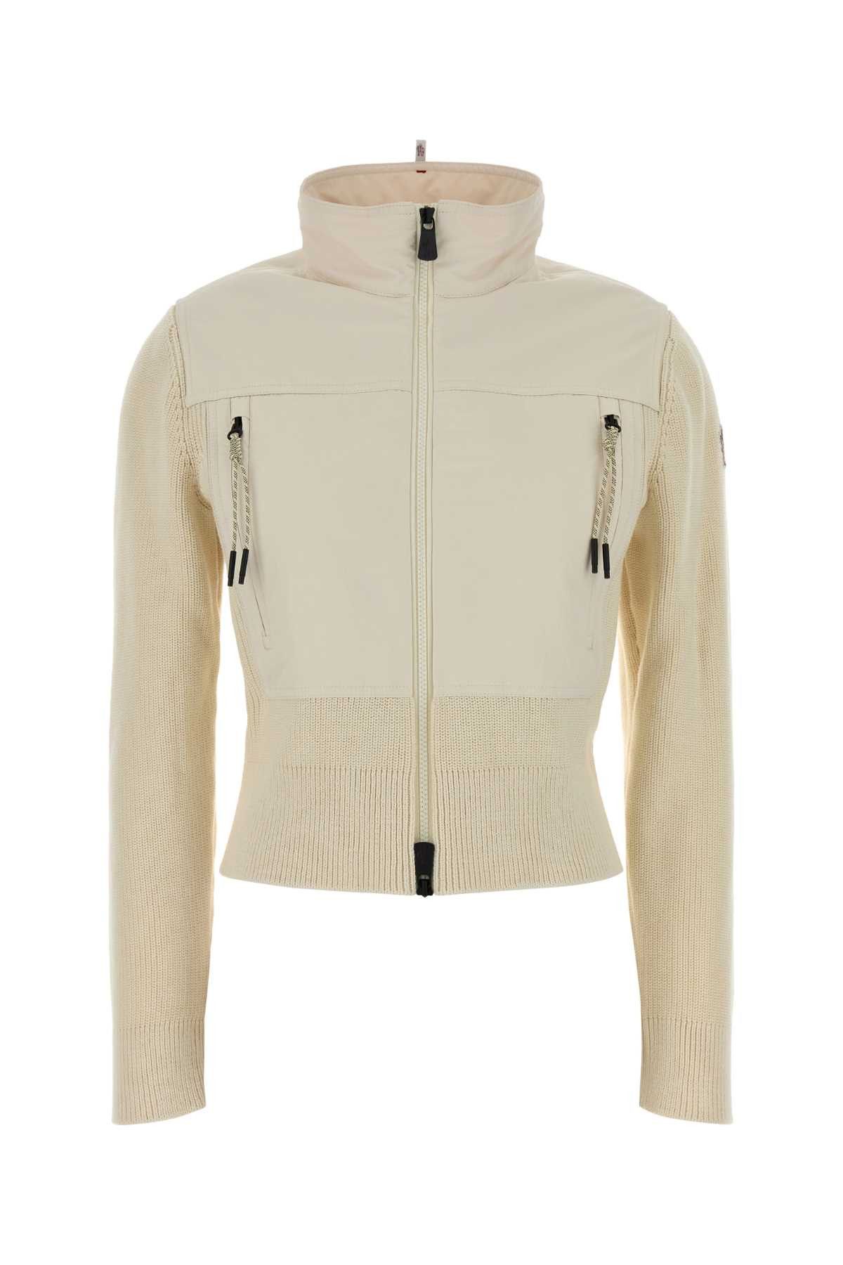 Moncler Grenoble Cream Cotton Jacket Size M / US 6-8 / IT 42-44 - 1 Thumbnail