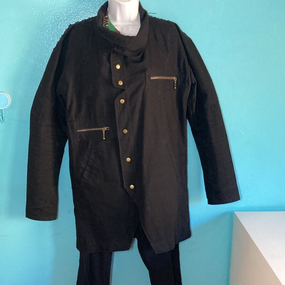 I.AM.GIA S & G Sequoia and Gita Black Cotton Snap Front Jacket Marked Size M / US 6-8 / IT 42-44 - 12 Thumbnail