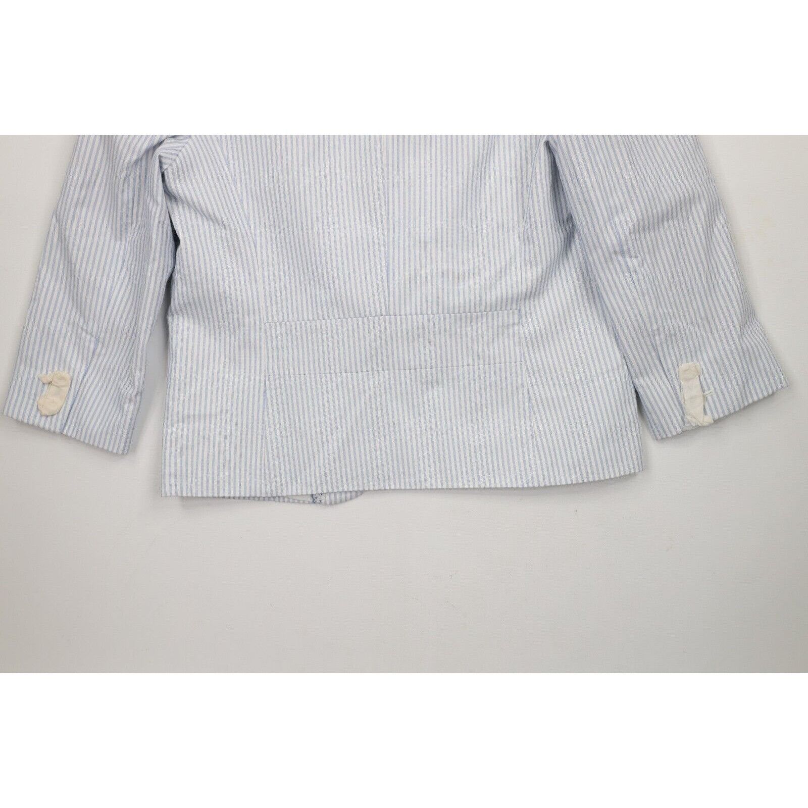 J.Crew × Vintage Deadstock Vintage J Crew 2 Piece Striped Business Suit Size M / US 6-8 / IT 42-44 - 9 Thumbnail