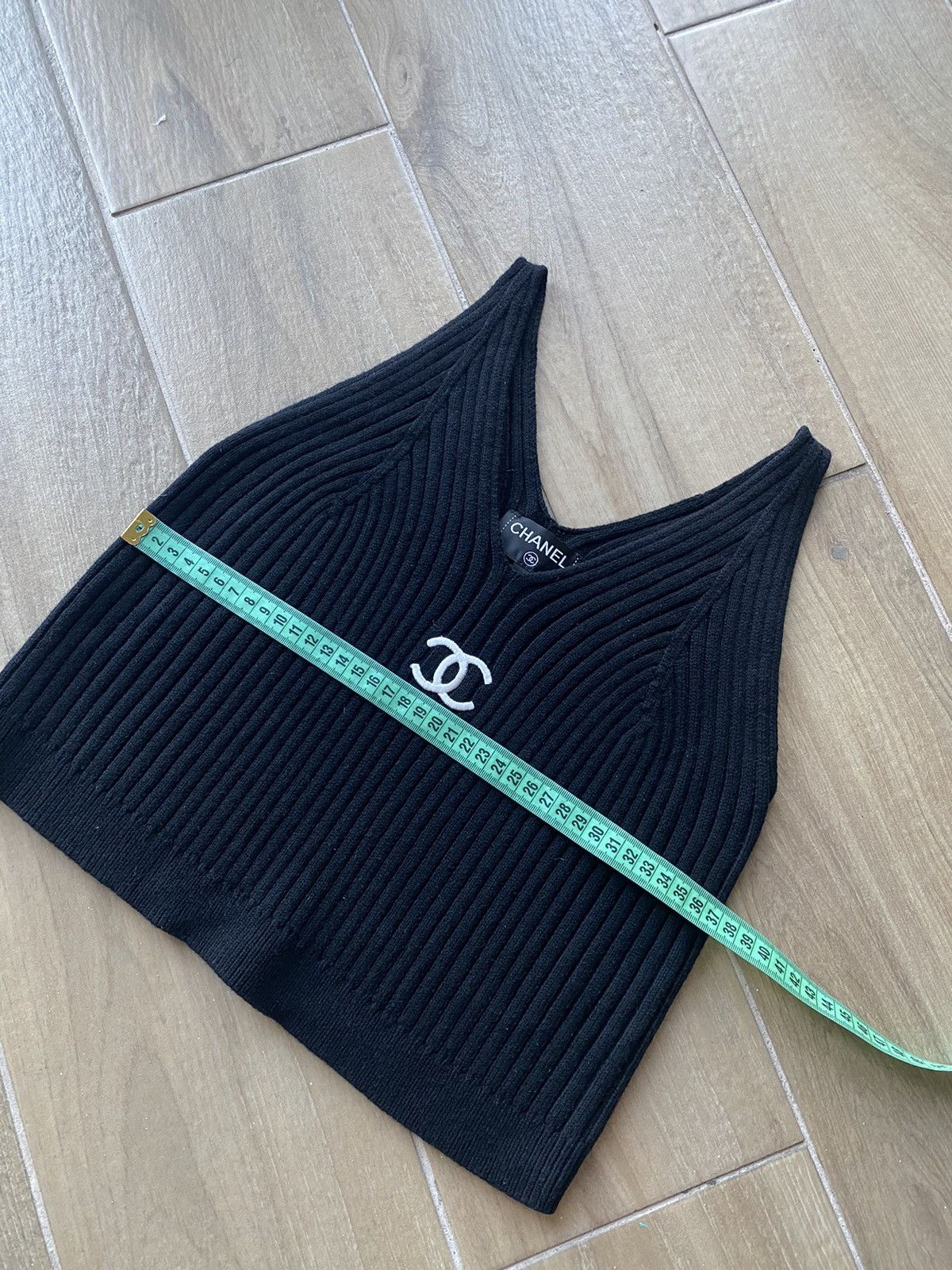 Chanel Chanel Ribbed Knit Tank Top Size M / US 6-8 / IT 42-44 - 13 Thumbnail