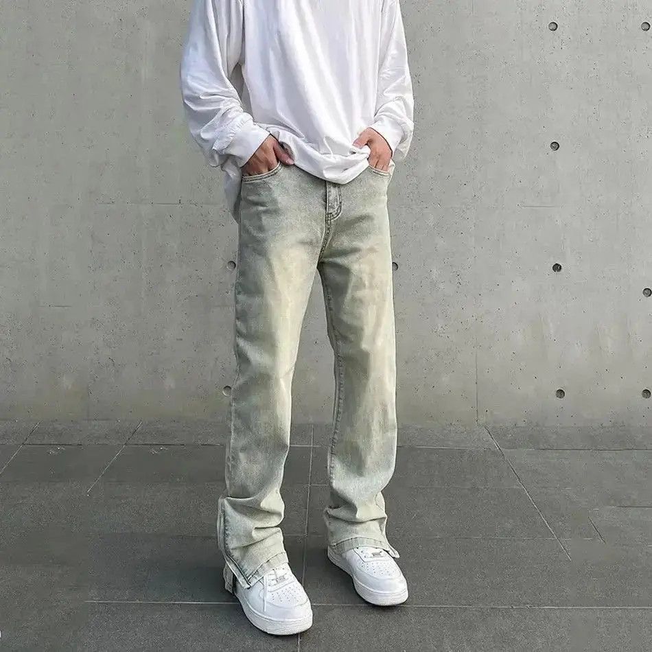 Japanese Brand Streetwear retro y2k jeans distressed plain trousers 90’s Size US 30 / EU 46 - 5 Thumbnail