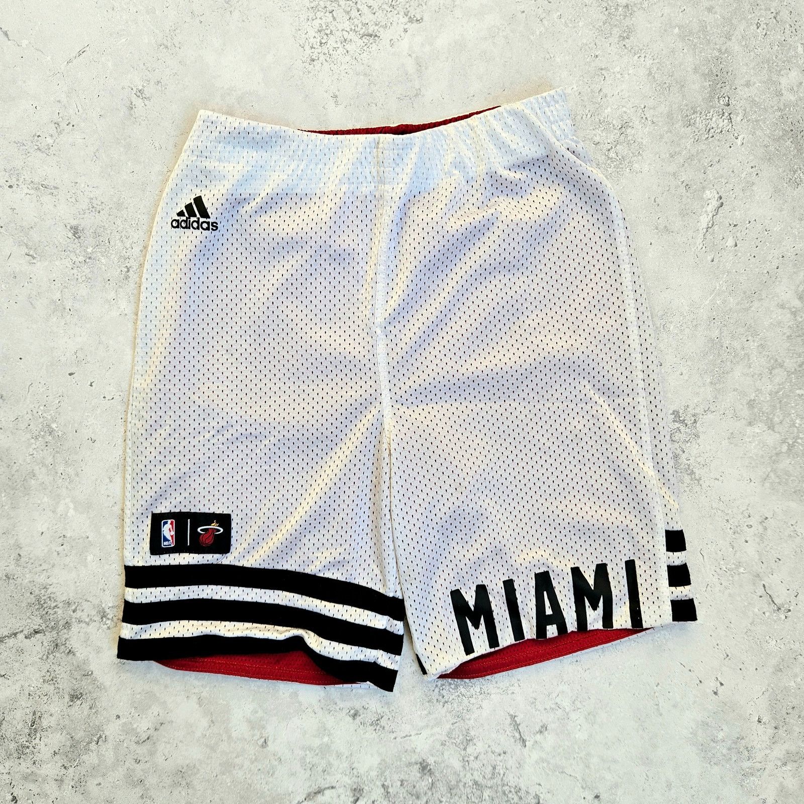 Adidas Reversible Miami Heat Basketball Shorts Size US 30 / EU 46 - 1 Thumbnail