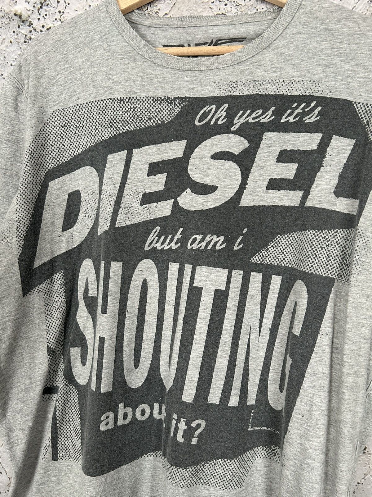 Diesel Vintage Diesel Y2K 00s Graphic Tee Streetwear Hype Size US XL / EU 56 / 4 - 3 Thumbnail