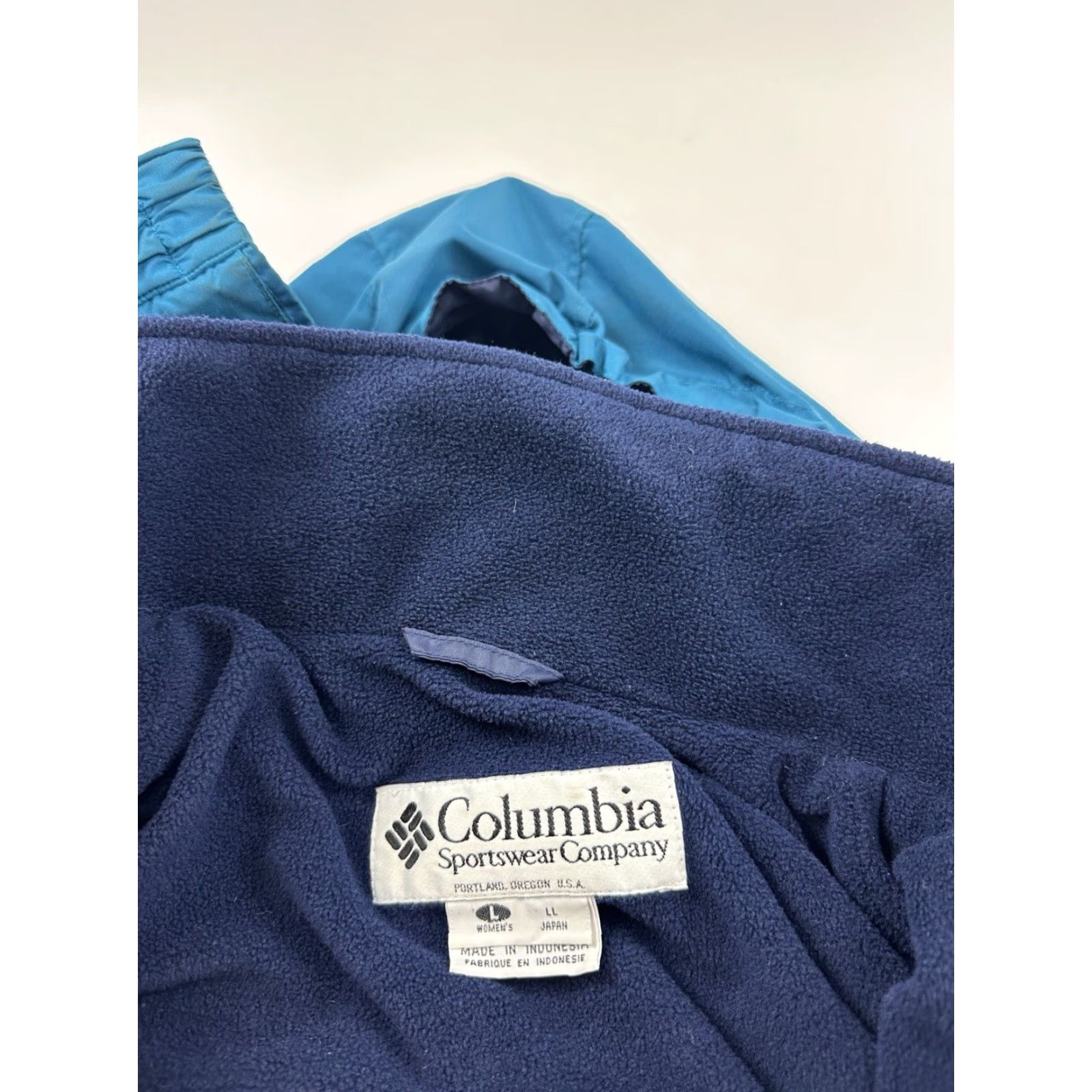 Vintage Columbia Jacket Womens Large Blue 3-in-1 Winter Rain Coat Double Whammy Hooded Size L / US 10 / IT 46 - 5 Thumbnail