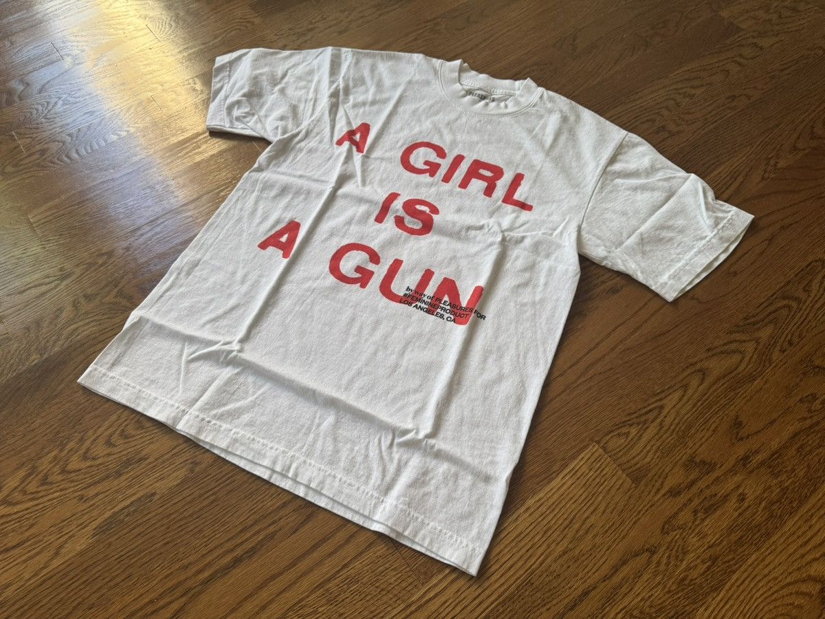 Pleasures Small White A Girl is A Gun Tee Shirt Merch Joy Red Black Size US S / EU 44-46 / 1 - 6 Thumbnail
