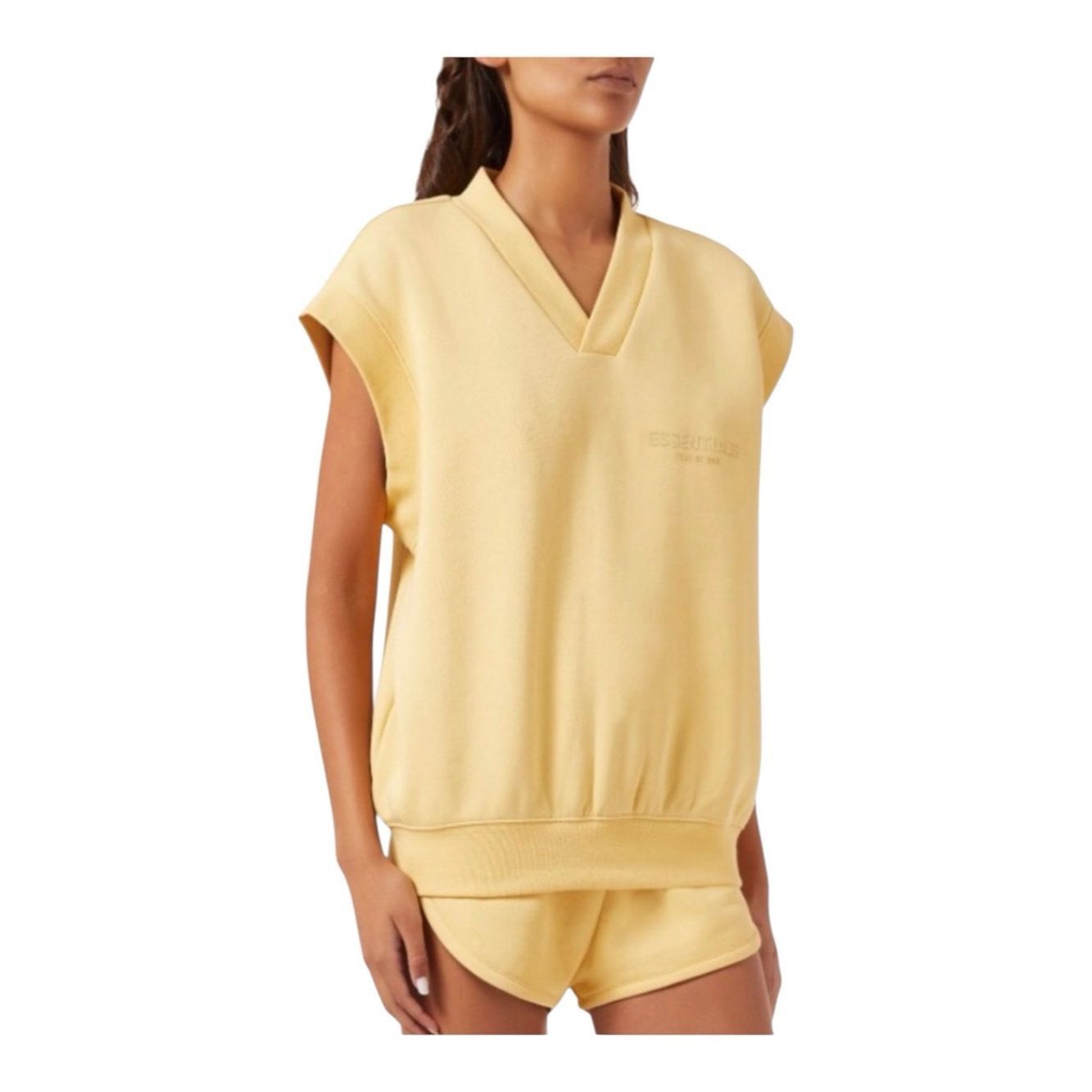 Fear of God Fear of God ESSENTIALS Sleeveless Fleece V-Neck Vest Sweats Size US S / EU 44-46 / 1 - 2 Thumbnail