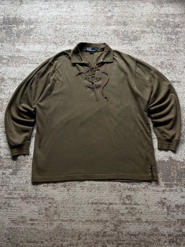 Polo Ralph Lauren Polo Ralph Lauren Khaki Sz L Rugby 90s Size US L / EU 52-54 / 3 - 1 Thumbnail