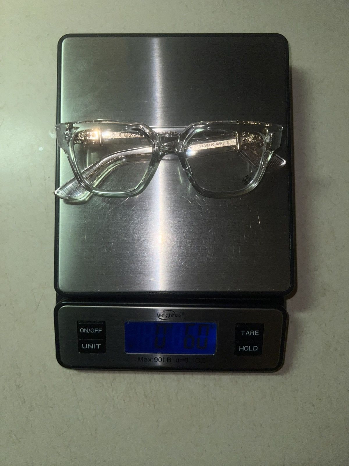 Chrome Hearts Chrome Hearts Vagillionaire II Crystal Clear Gold Glasses CH Size ONE SIZE - 24 Thumbnail