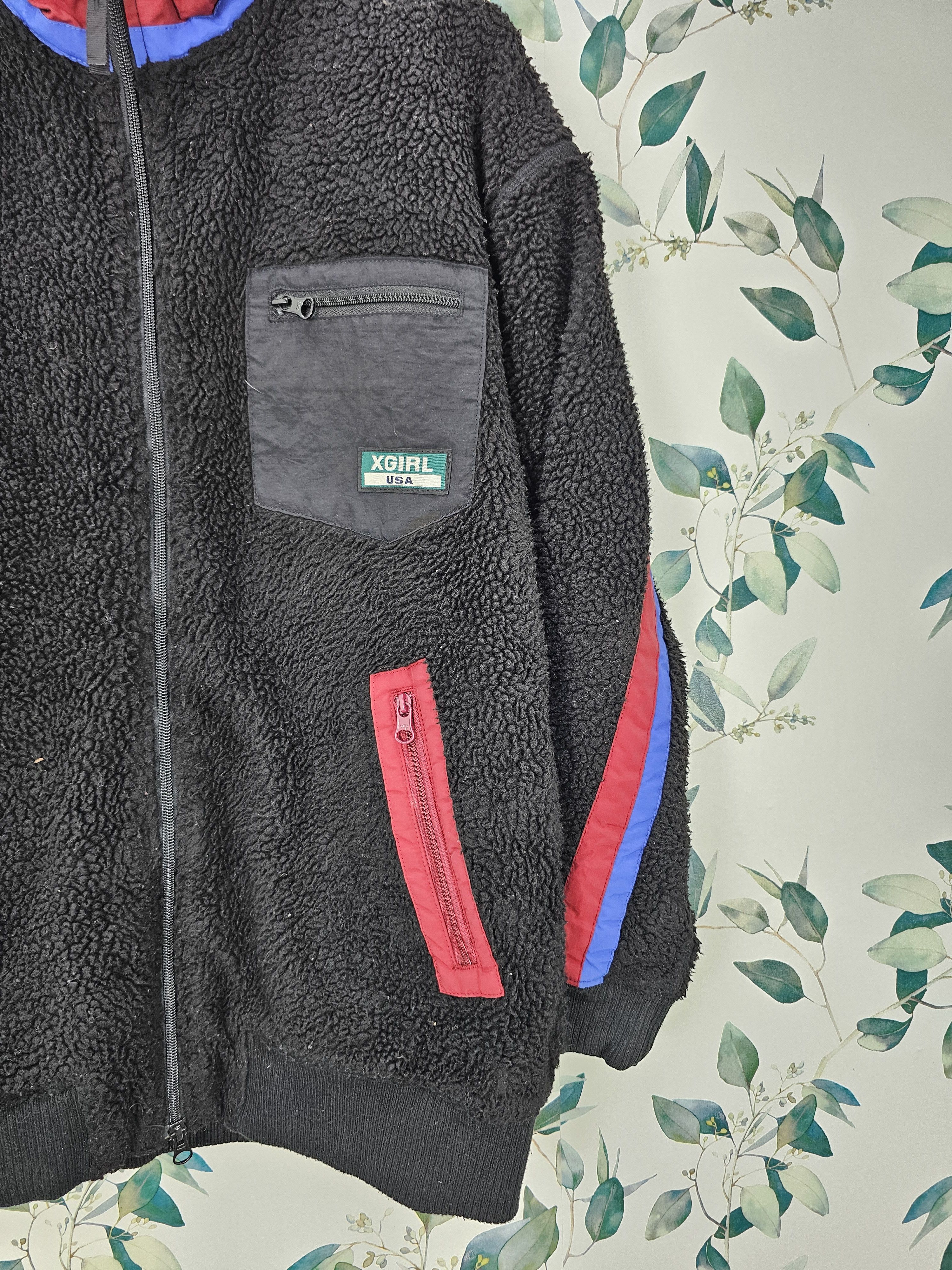 Japanese Brand Japanese Brand X-GIRL Usa Fleece Sherpa Jacket J0121 Size US M / EU 48-50 / 2 - 3 Thumbnail