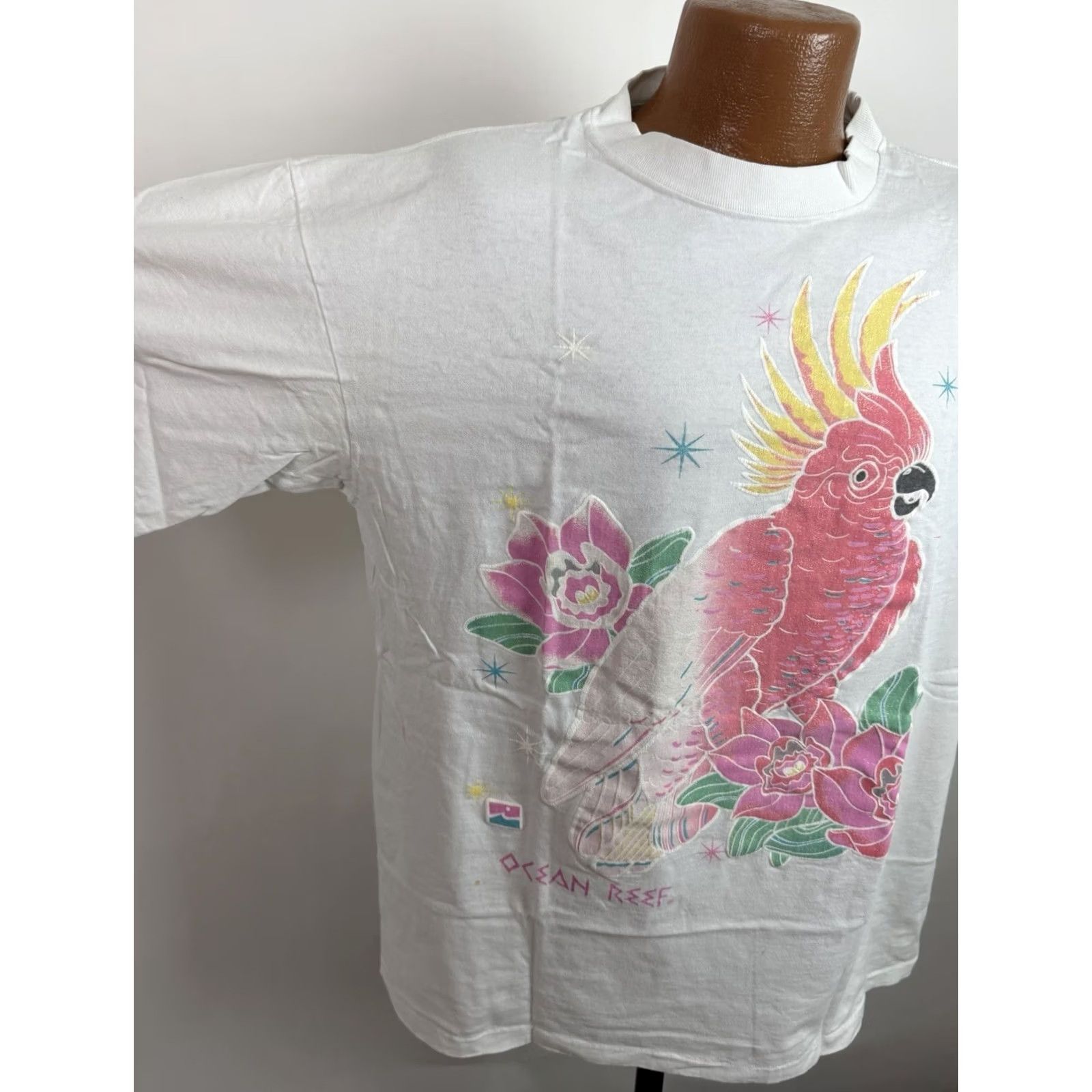 Vintage VINTAGE Florida Tropical Bird T-shirt Mens XL 90s Ocean Beach Lotus Flower Shirt Size US XL / EU 56 / 4 - 5 Thumbnail