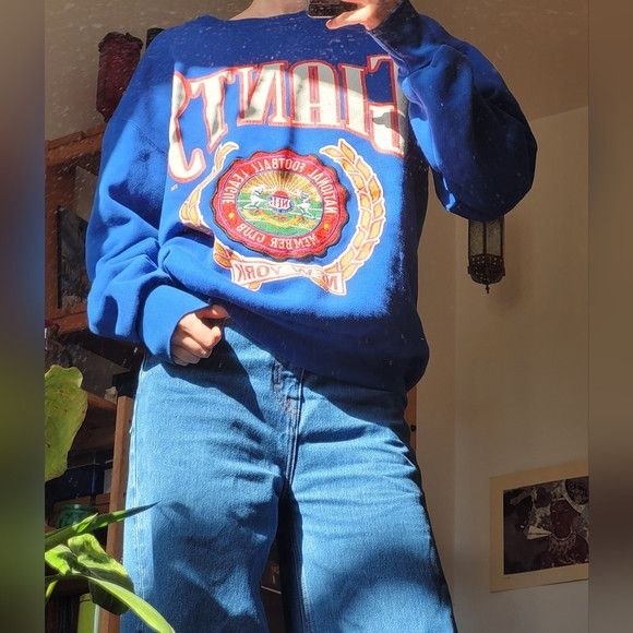 Other 90’s NY Giants Home Team Vintage NFL Crewneck Sweatshirt - L Size US L / EU 52-54 / 3 - 7 Thumbnail