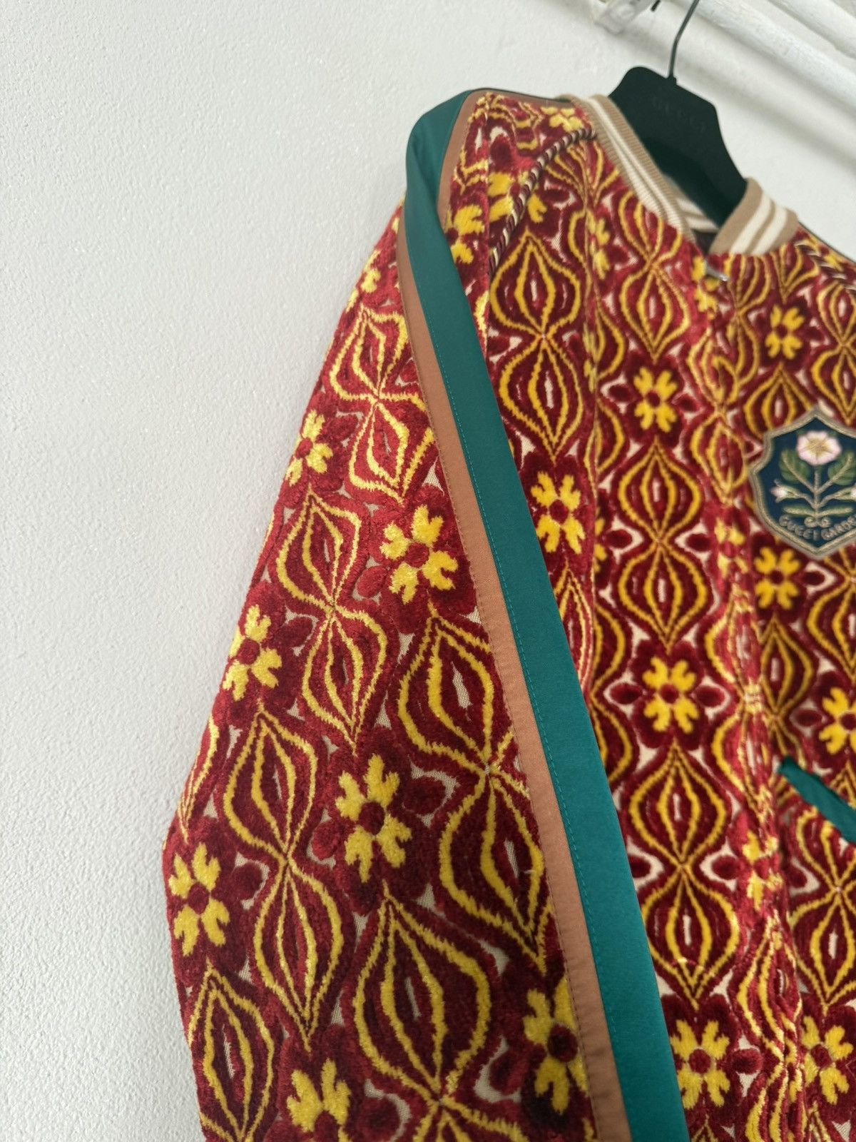 Gucci Gucci Garden Velvet Jacquard Bomber Jacket Size US S / EU 44-46 / 1 - 5 Thumbnail