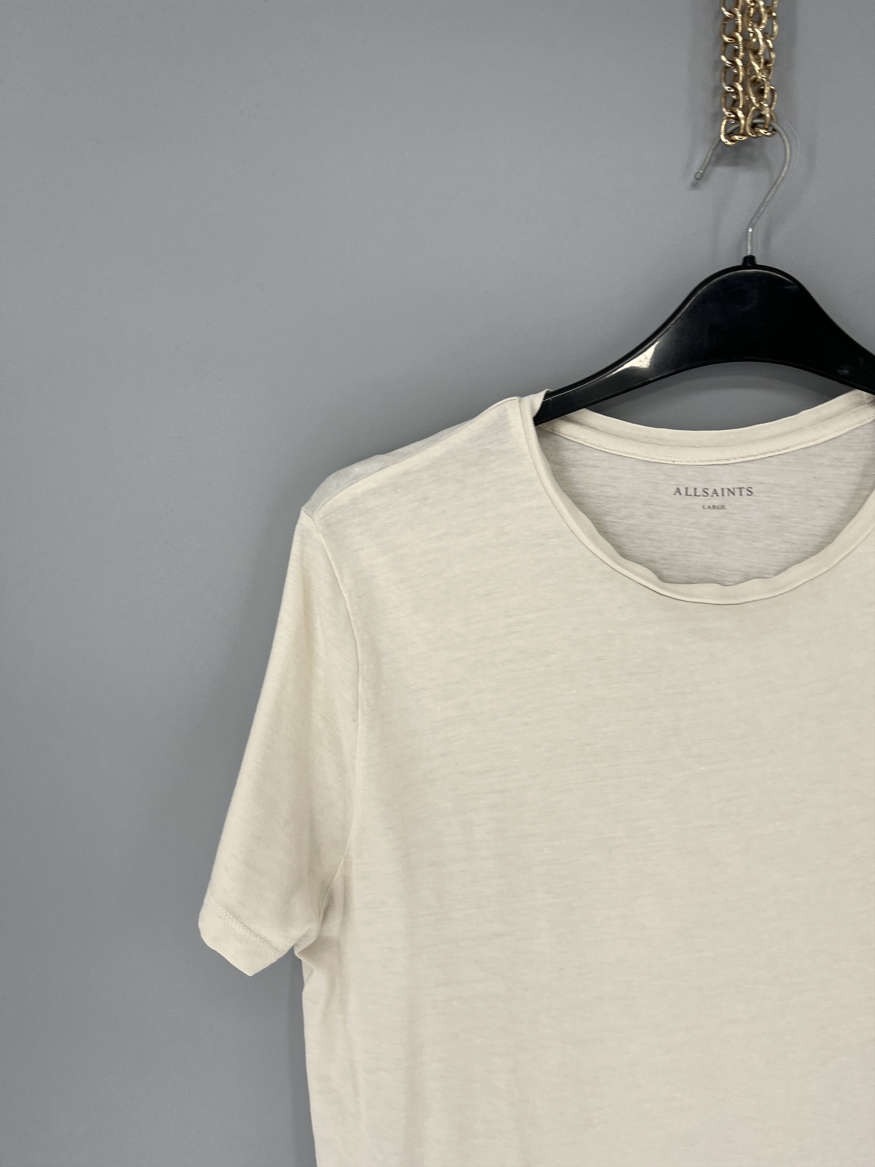Allsaints Vintage Basic Allsaints Mini Logo Basic Tee Old Money Size US L / EU 52-54 / 3 - 5 Thumbnail