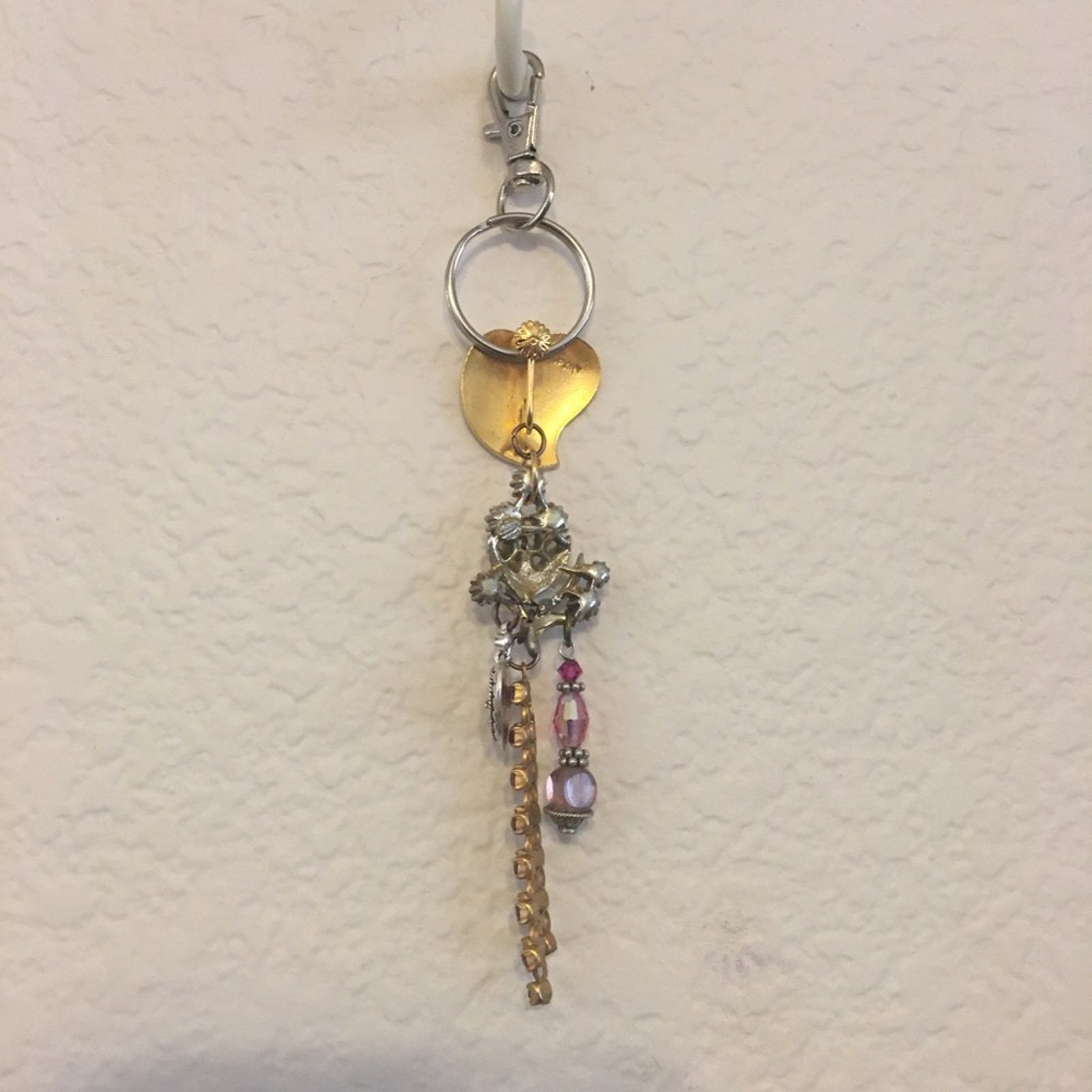 Vintage Vintage repurpose salvaged estate gem keychain Size ONE SIZE - 2 Thumbnail