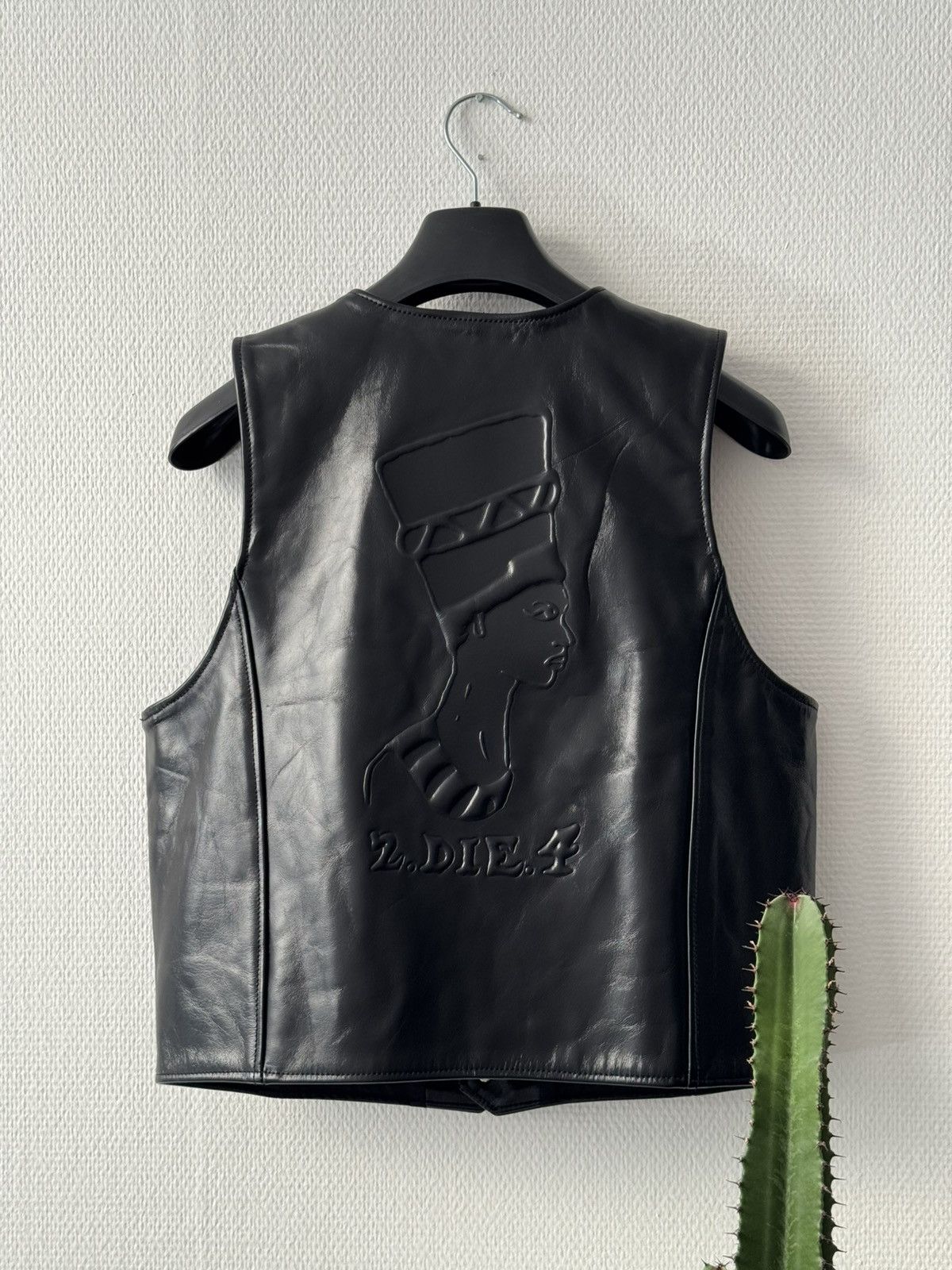 DENIM TEARS × Our Legacy Our Legacy x Denim Tears: Tupac Tears Legacy Leather Vest Size US M / EU 48-50 / 2 - 7 Thumbnail
