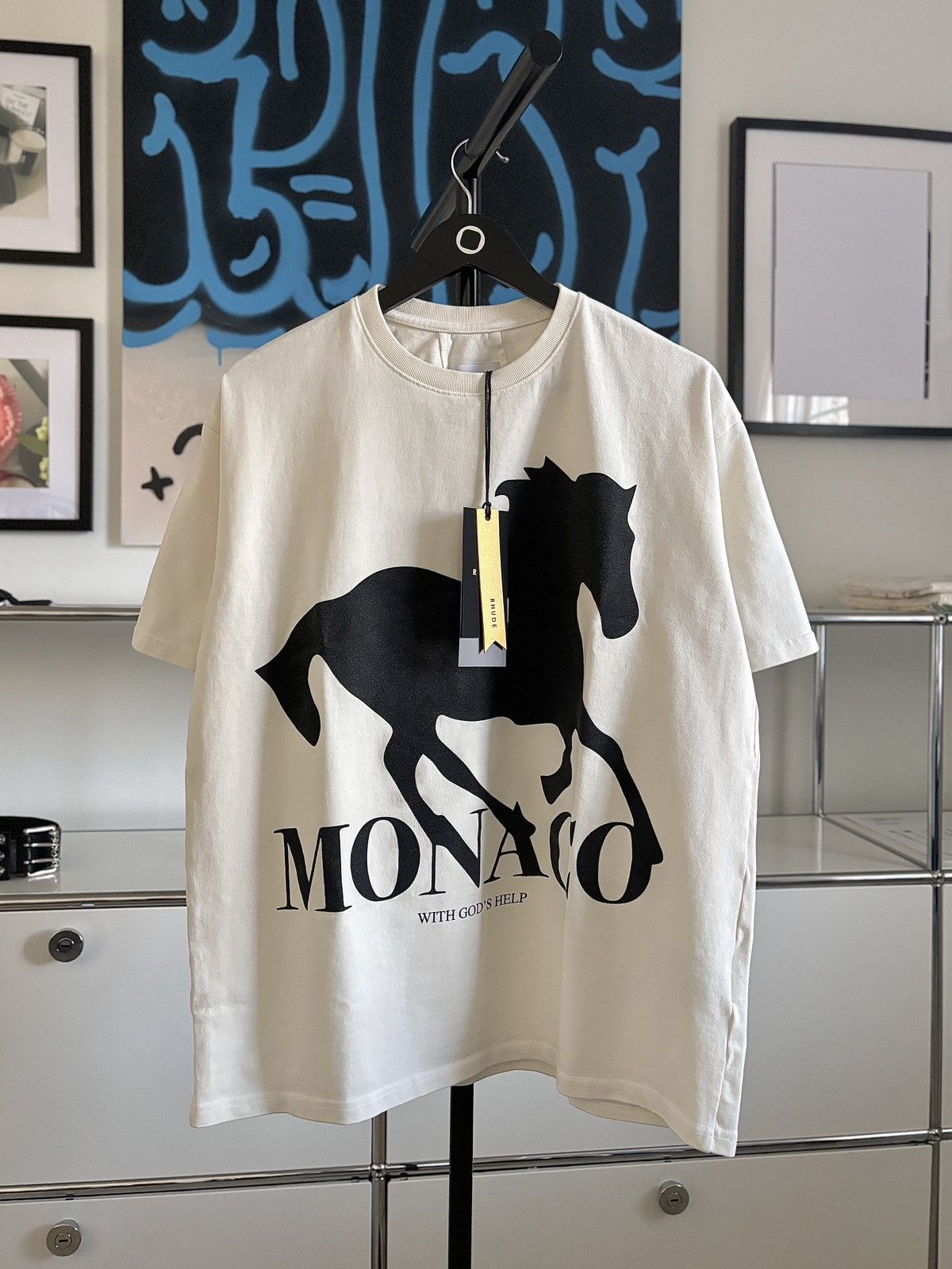 Rhude RHUDE HORSE THICK MONACO TEE Size US S / EU 44-46 / 1 - 3 Thumbnail