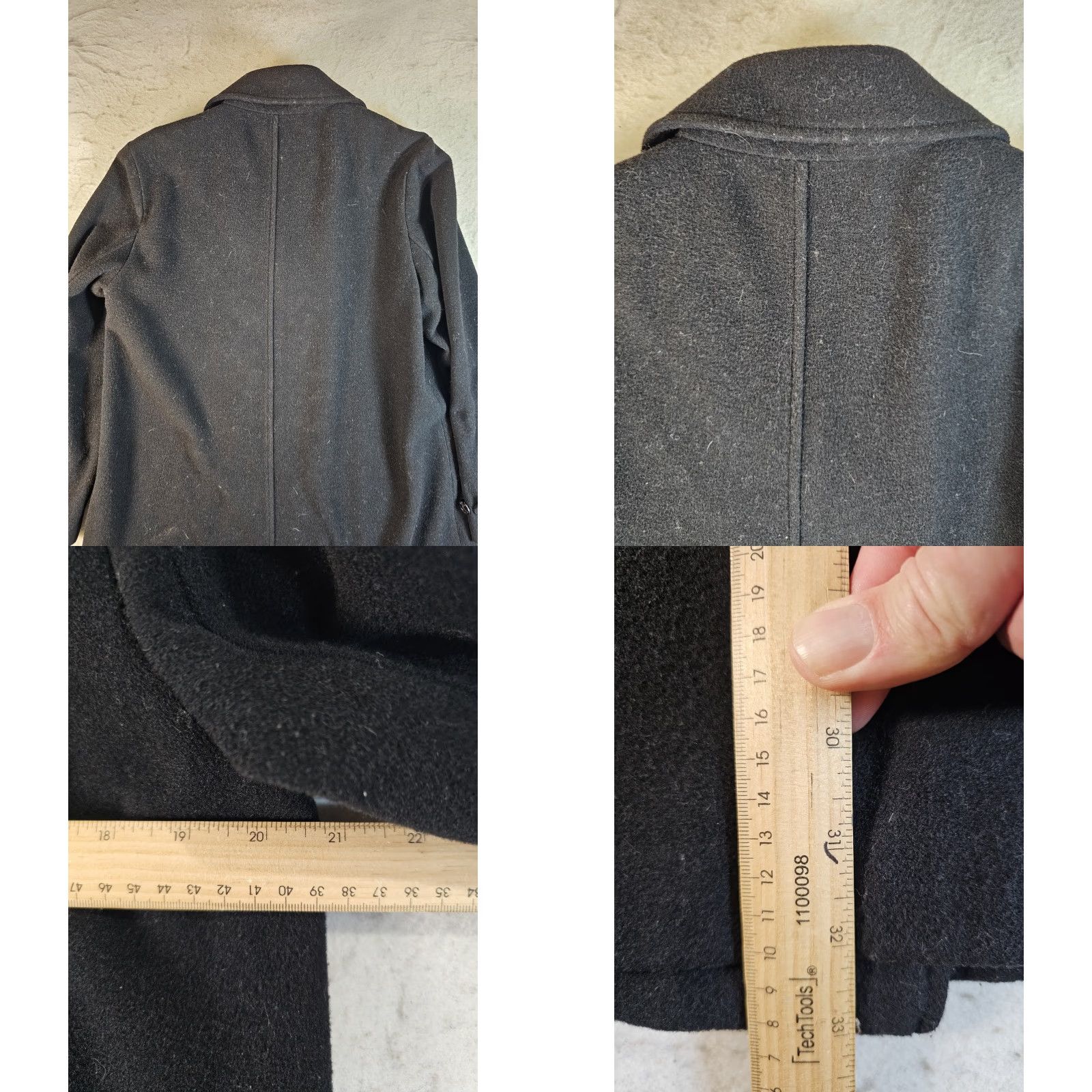 Eddie Bauer VINTAGE Eddie Bauer Peacoat Jacket Black Mens S Wool Double Breasted Style Classic Winter Size US S / EU 44-46 / 1 - 8 Thumbnail