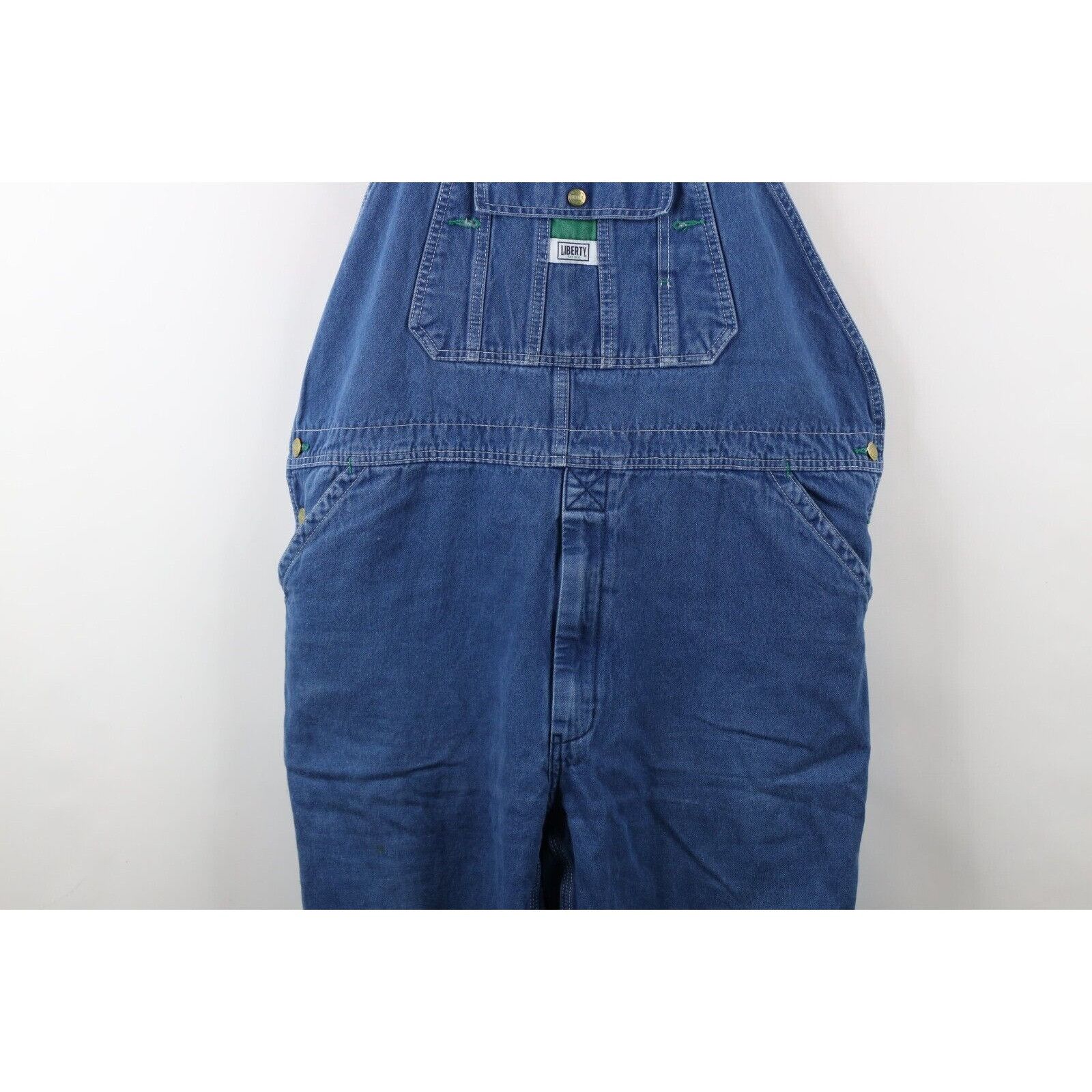 Vintage Vintage 90s Streetwear Faded Wide Leg Denim Jean Overalls Size US 44 / EU 60 - 3 Thumbnail