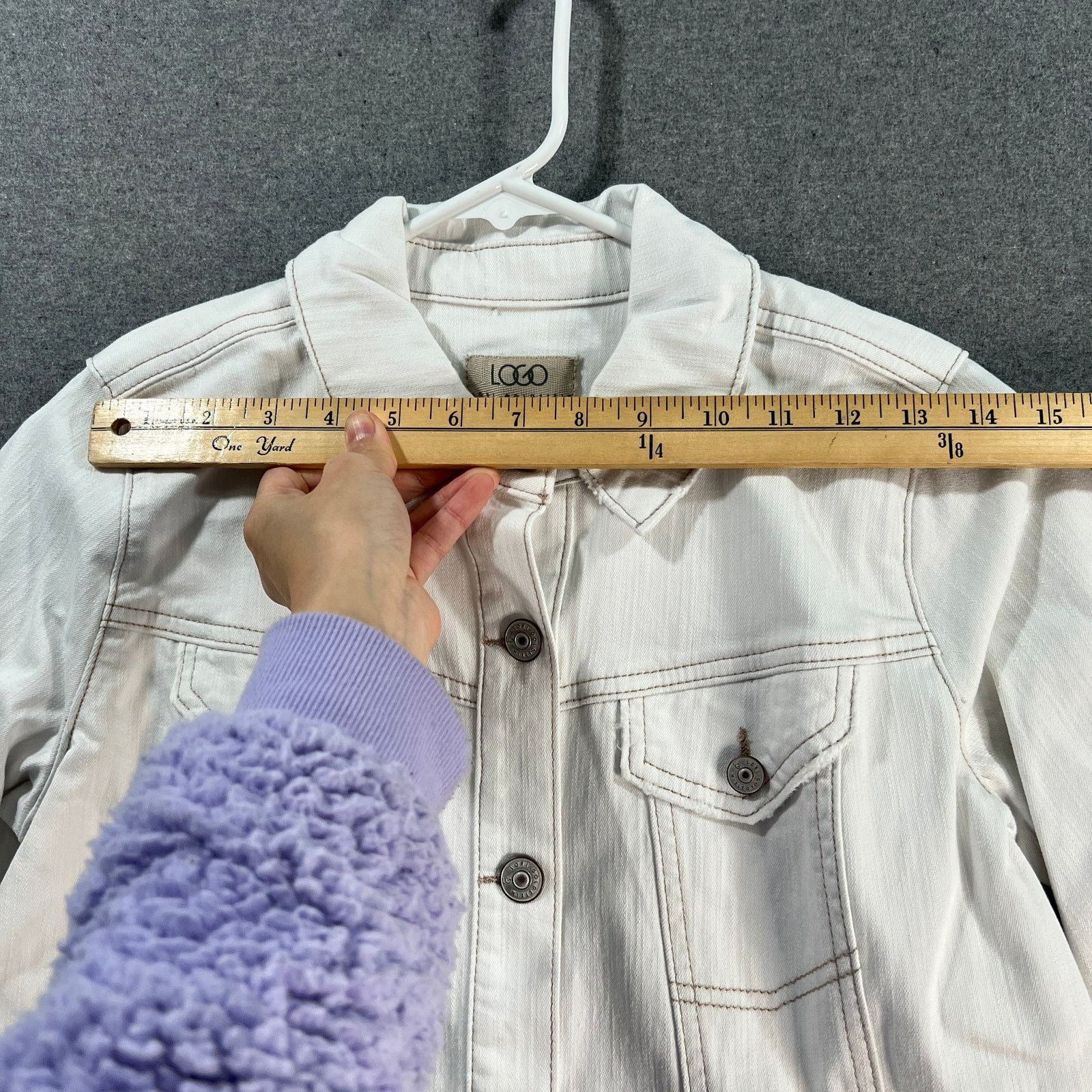 Other LOGO by Lori Goldstein Jeans Jacket Womens Size XS / US 0-2 / IT 36-38 - 7 Thumbnail
