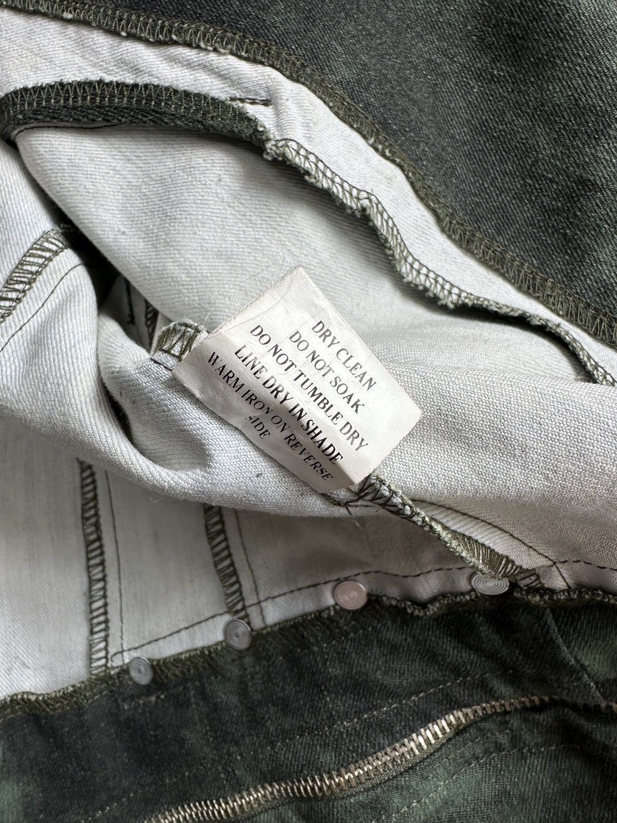 Japanese Brand Y2K Grunge Punk Spiky Acid Wash Denim Biker Moto Jacket Size S / US 4 / IT 40 - 13 Thumbnail