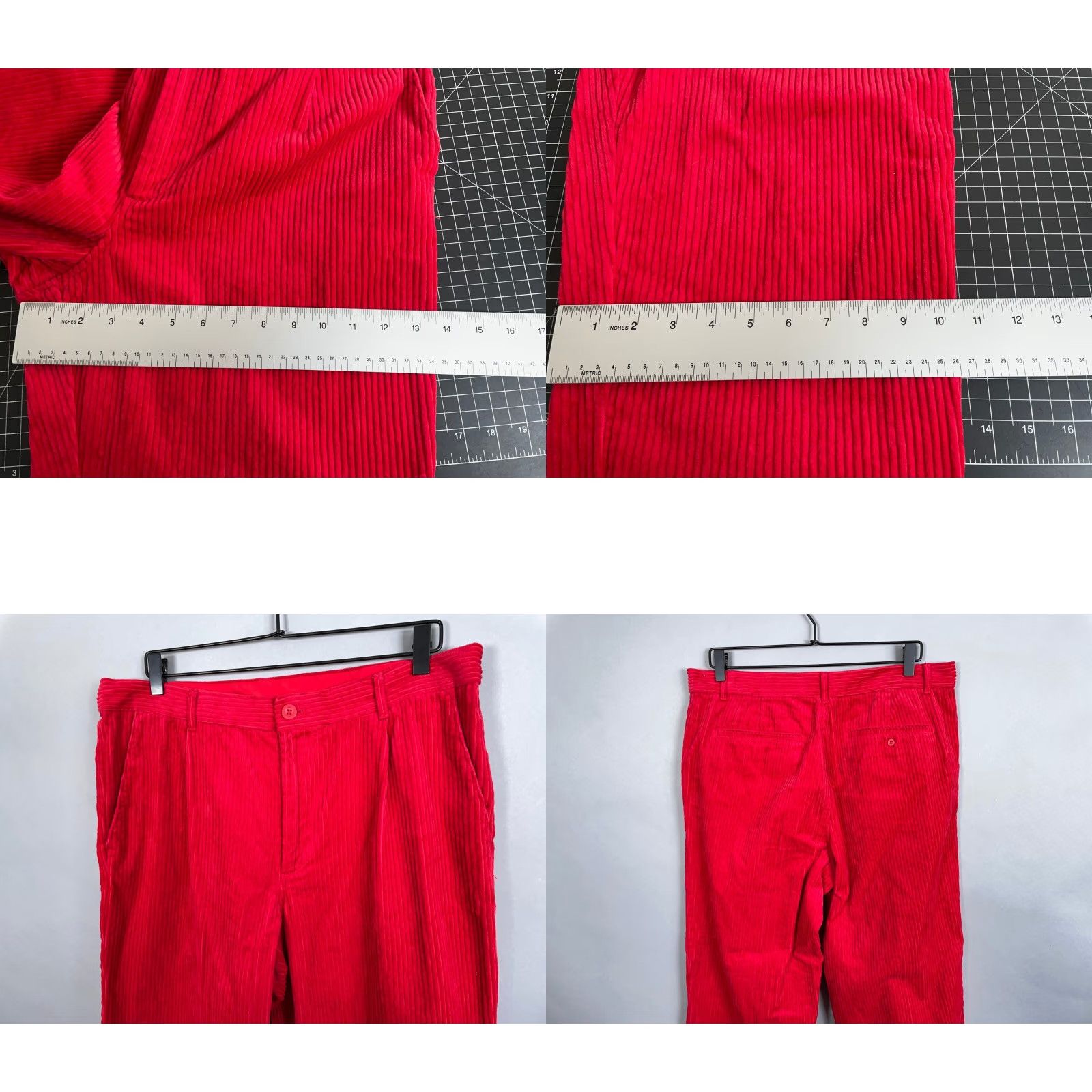 Rowing Blazers VINTAGE Rowing Blazers x Target Corduroy Pants Men 36 x 29 Red Wide Wale Pleated Size 36R - 8 Thumbnail