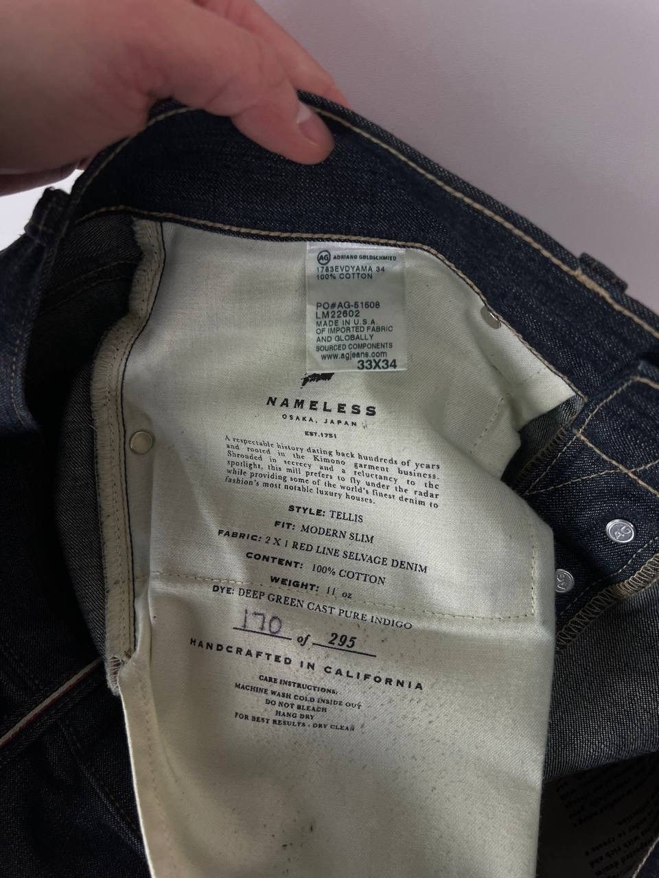AG Adriano Goldschmied AG Adriano Goldschmied Japanese selvedge size 33/34 Size US 33 - 5 Thumbnail