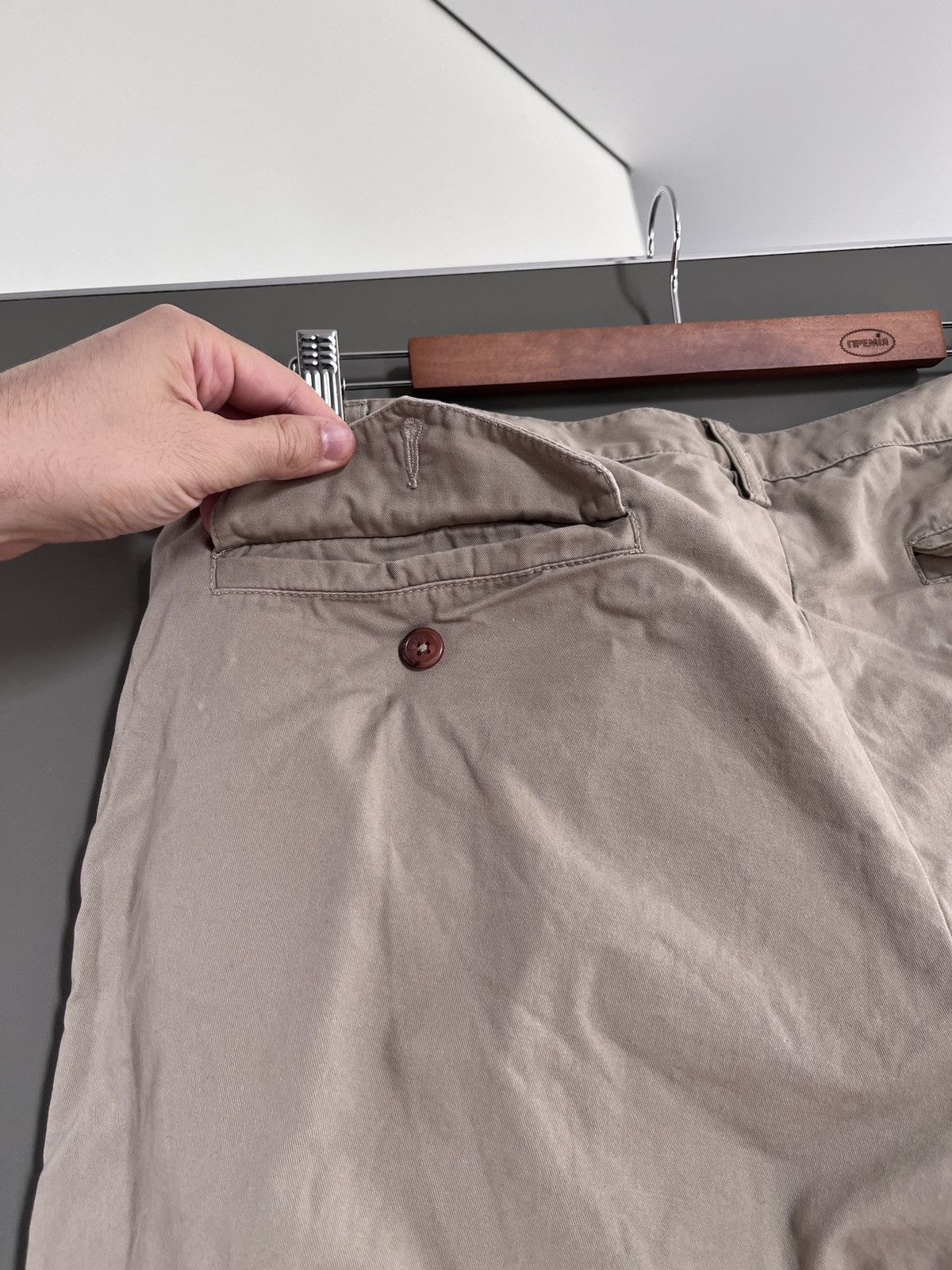 Universal Works Universal Works Beige Slim Chino Pants Size US 34 / EU 50 - 10 Thumbnail