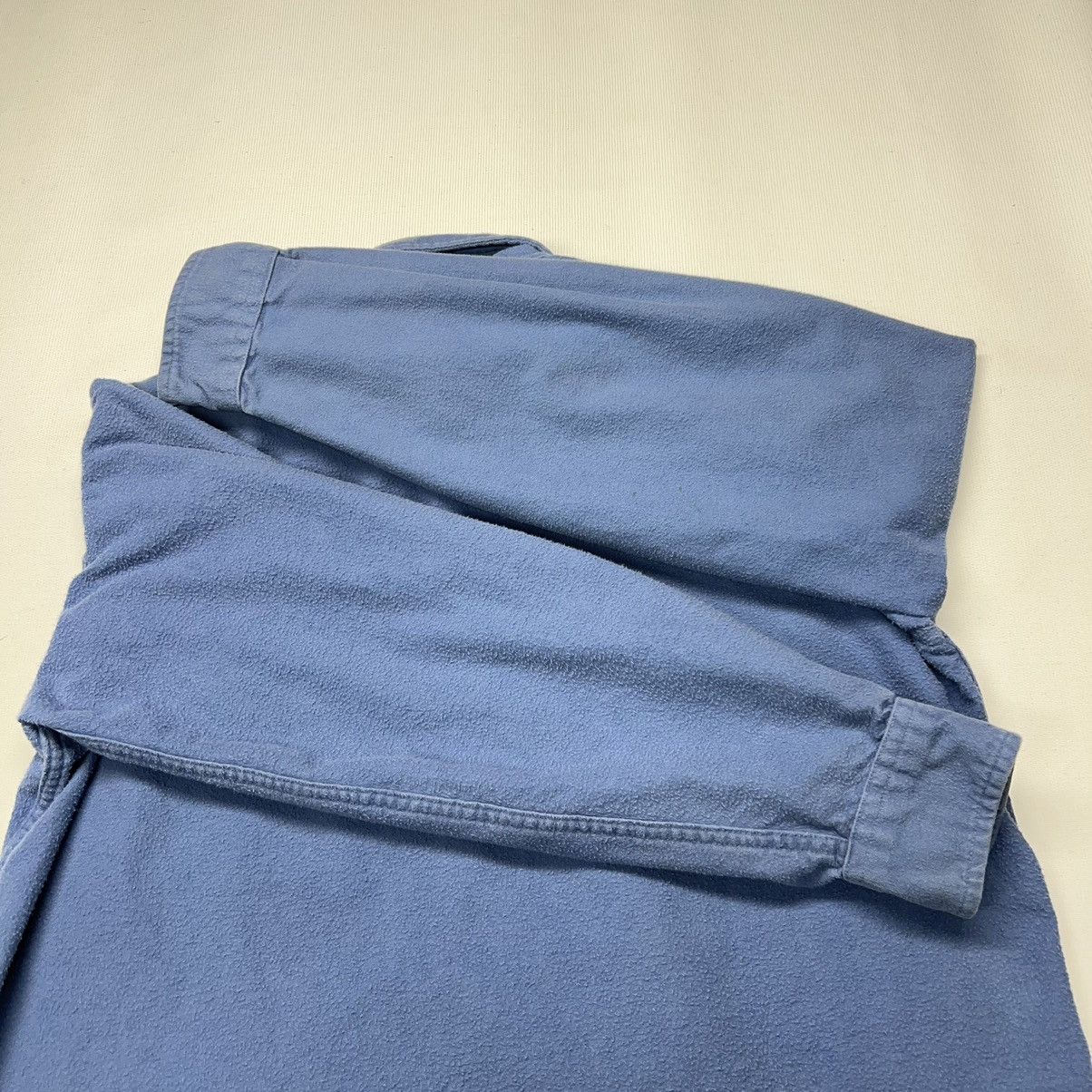 L.L. Bean × Vintage VTG LL Bean Flannel Shirt Blue Chamois Cloth Button Up Retro Size US M / EU 48-50 / 2 - 14 Thumbnail