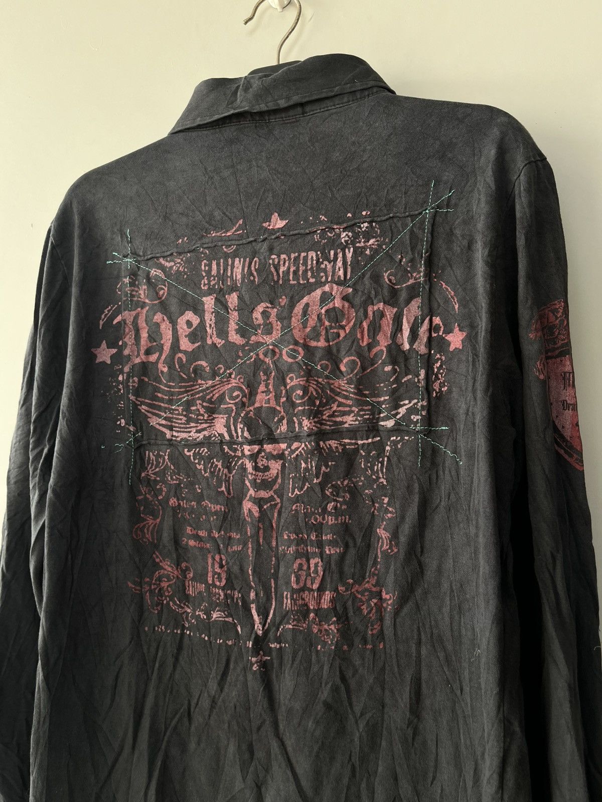 If Six Was Nine JAPANESE TESHIO POEM SKULL SEDITIONARIES VKEI PUNK STYLE Size US M / EU 48-50 / 2 - 7 Thumbnail