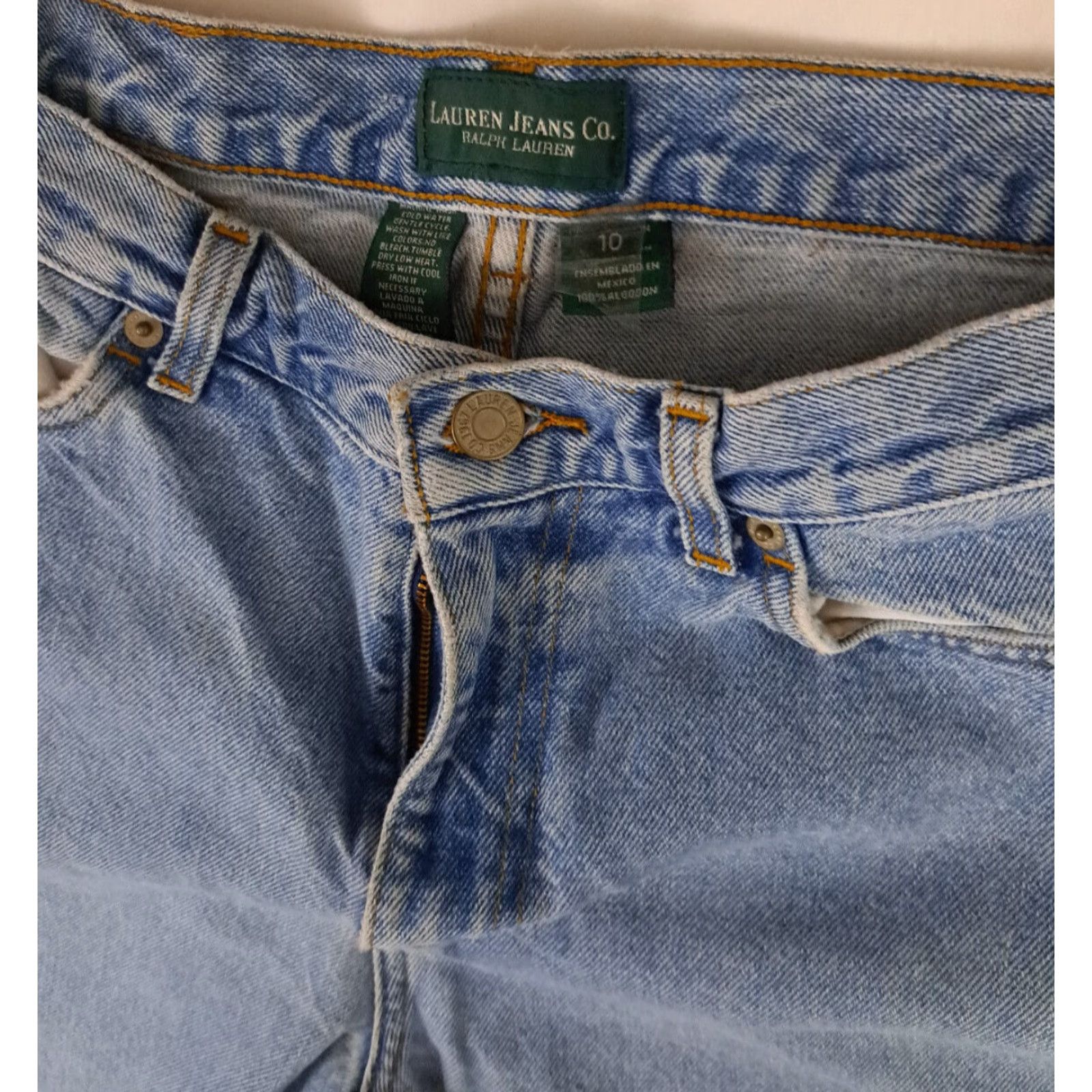 Ralph Lauren Lauren Jeans Co. Jeans Women 10 Blue Dark Straight 29 Inseam 29 Inch Waist Ralph Lauren Size 32" / US 10 / IT 46 - 2 Thumbnail
