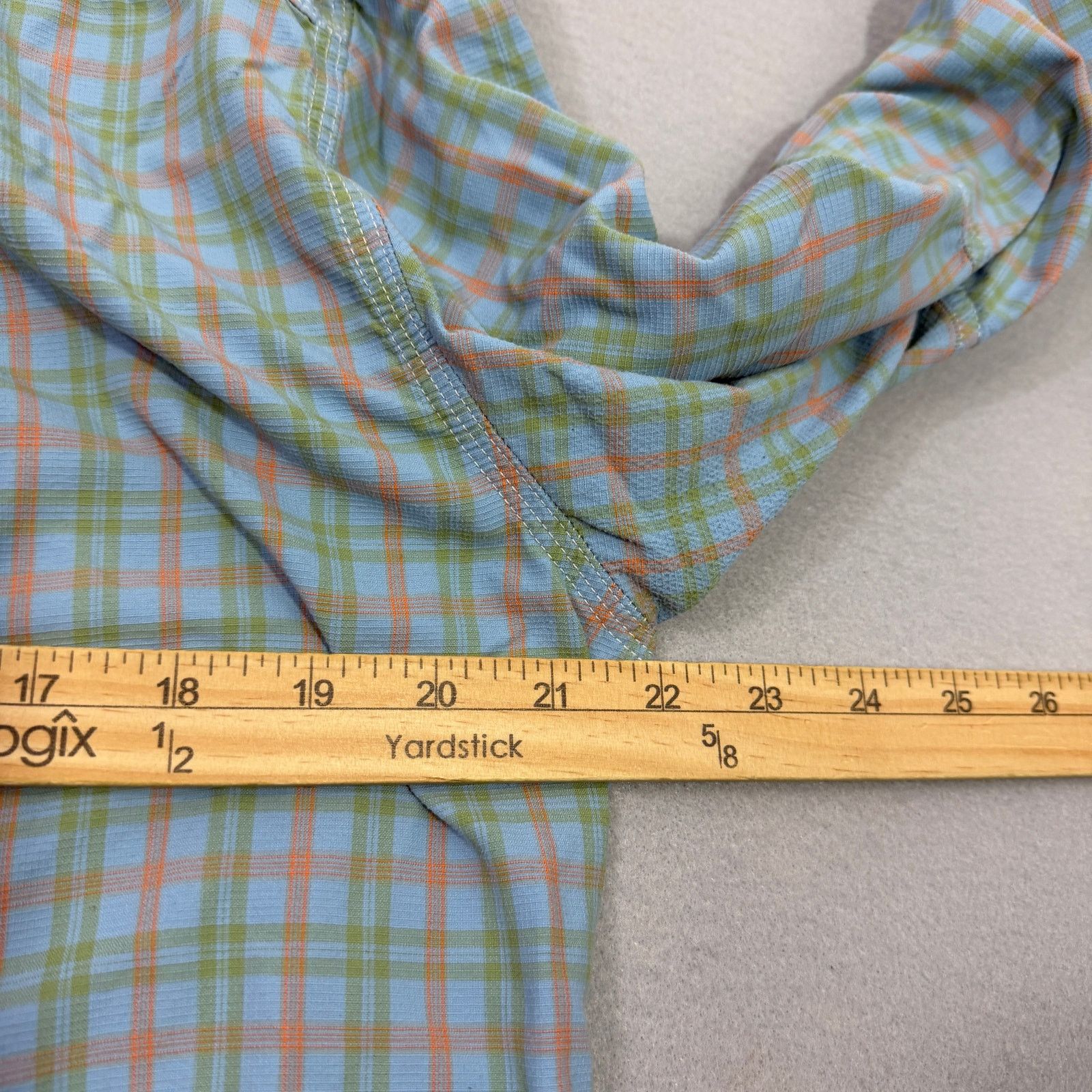 Orvis Orvis Button Down Shirt Men's Large Blue Green Orange Plaid Size US L / EU 52-54 / 3 - 8 Thumbnail