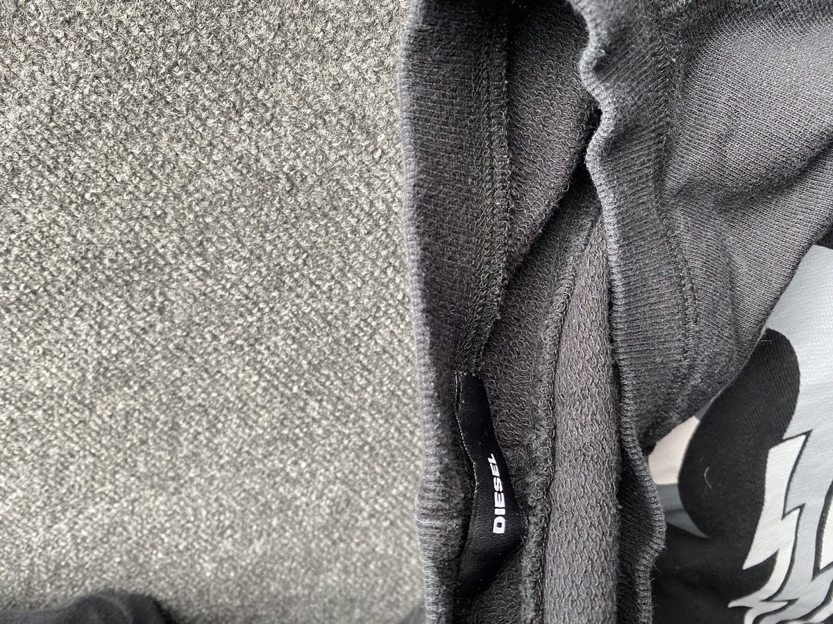 Diesel 🔥Diesel Flamingo Black faded sweatshirt m wom y2k gothic emo Size M / US 6-8 / IT 42-44 - 17 Thumbnail