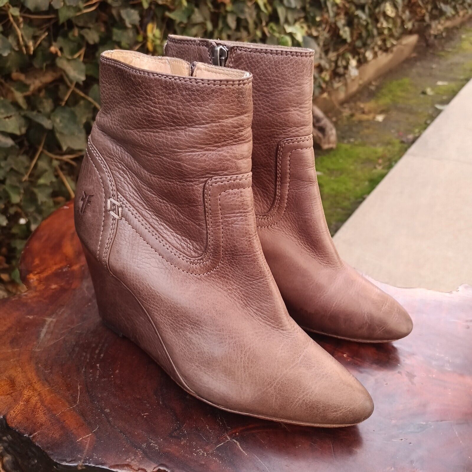 Frye regina tall wedge on sale boot