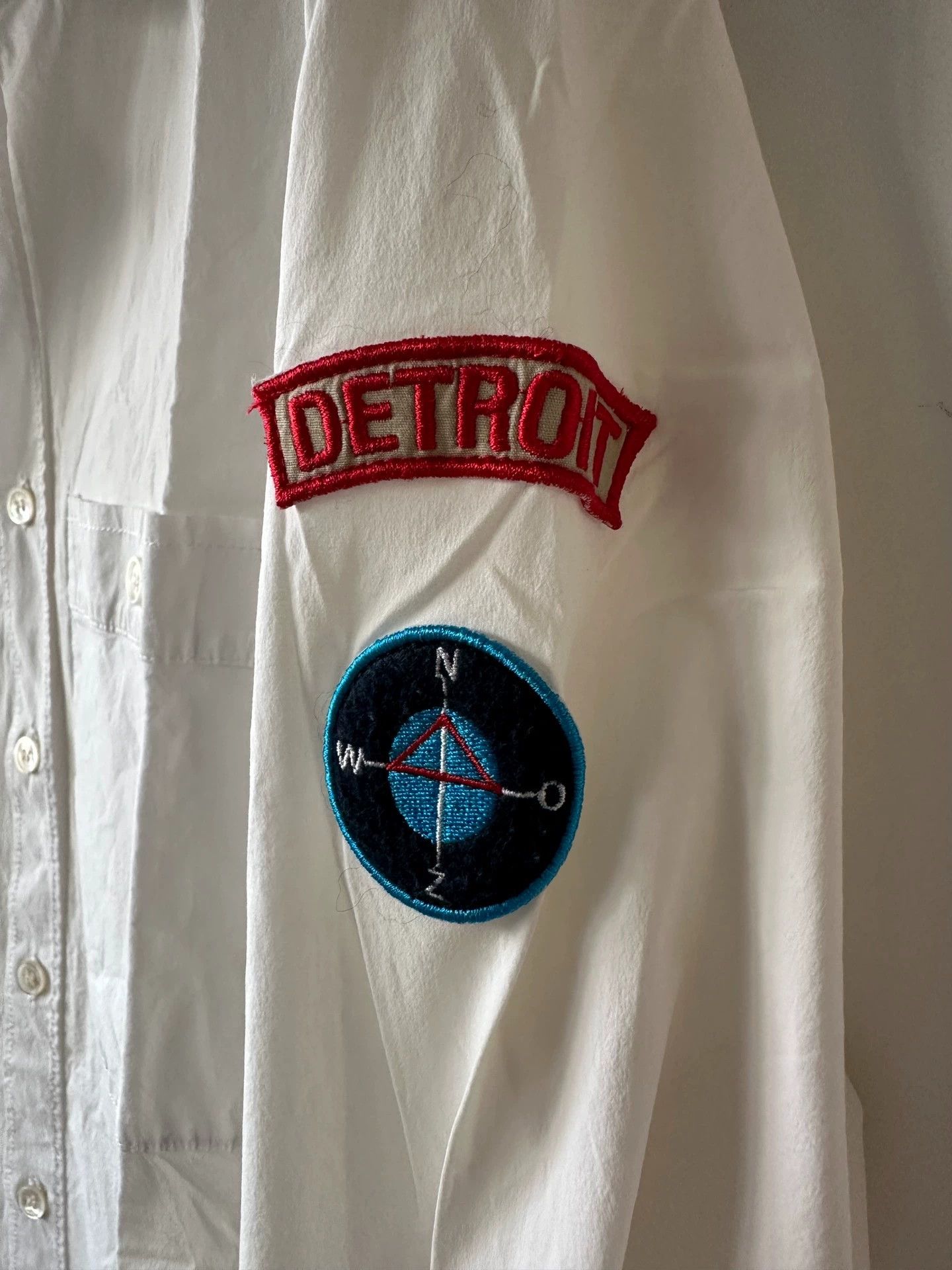 Raf Simons Raf Simons Badge Embroidered Shirt 46 Near New Creased Size US S / EU 44-46 / 1 - 2 Thumbnail