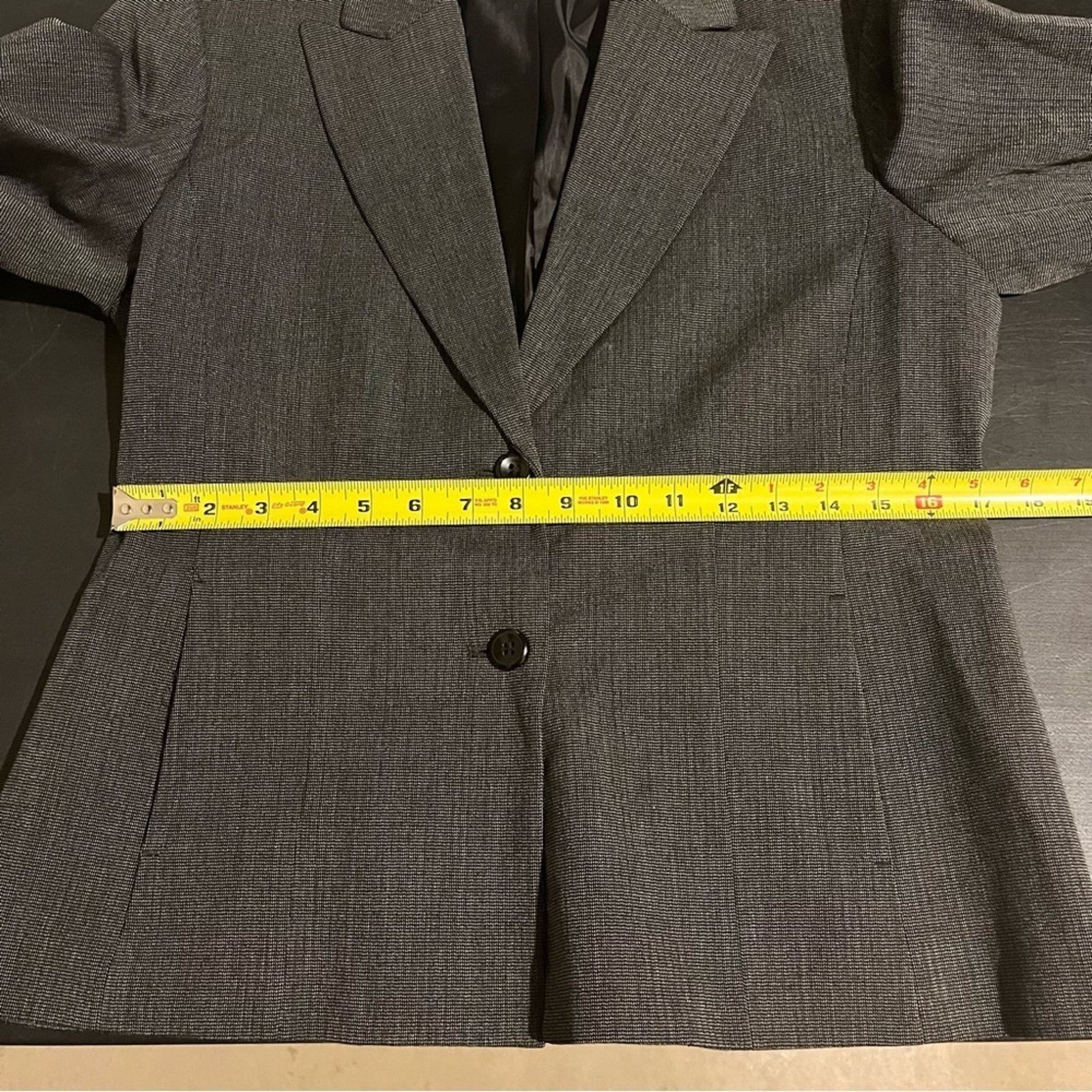 Apt. 9 Apt. 9 Size 8 Stretch Gray 2 Button Long Sleeve Blazer Size M / US 6-8 / IT 42-44 - 6 Thumbnail