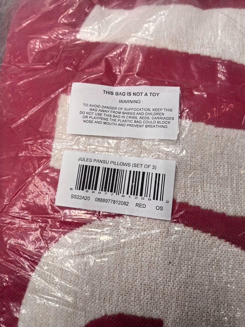 Supreme Supreme Red throw pillow 2501-Nextarrow Size ONE SIZE - 2 Thumbnail