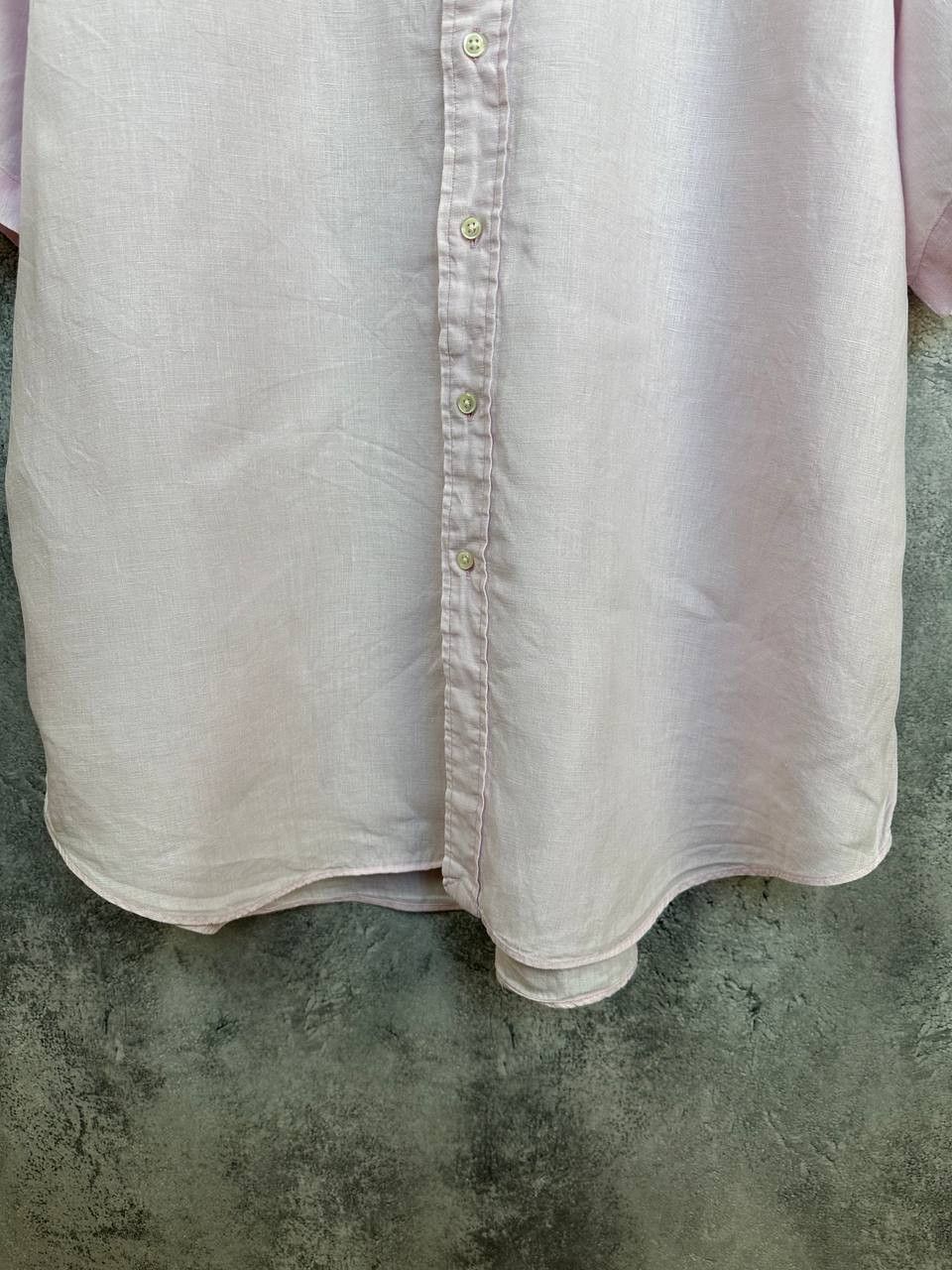 Ralph Lauren Ralph Lauren 100% Linen Vintage Button Up Shirt Pink SS Size US XXL / EU 58 / 5 - 7 Thumbnail