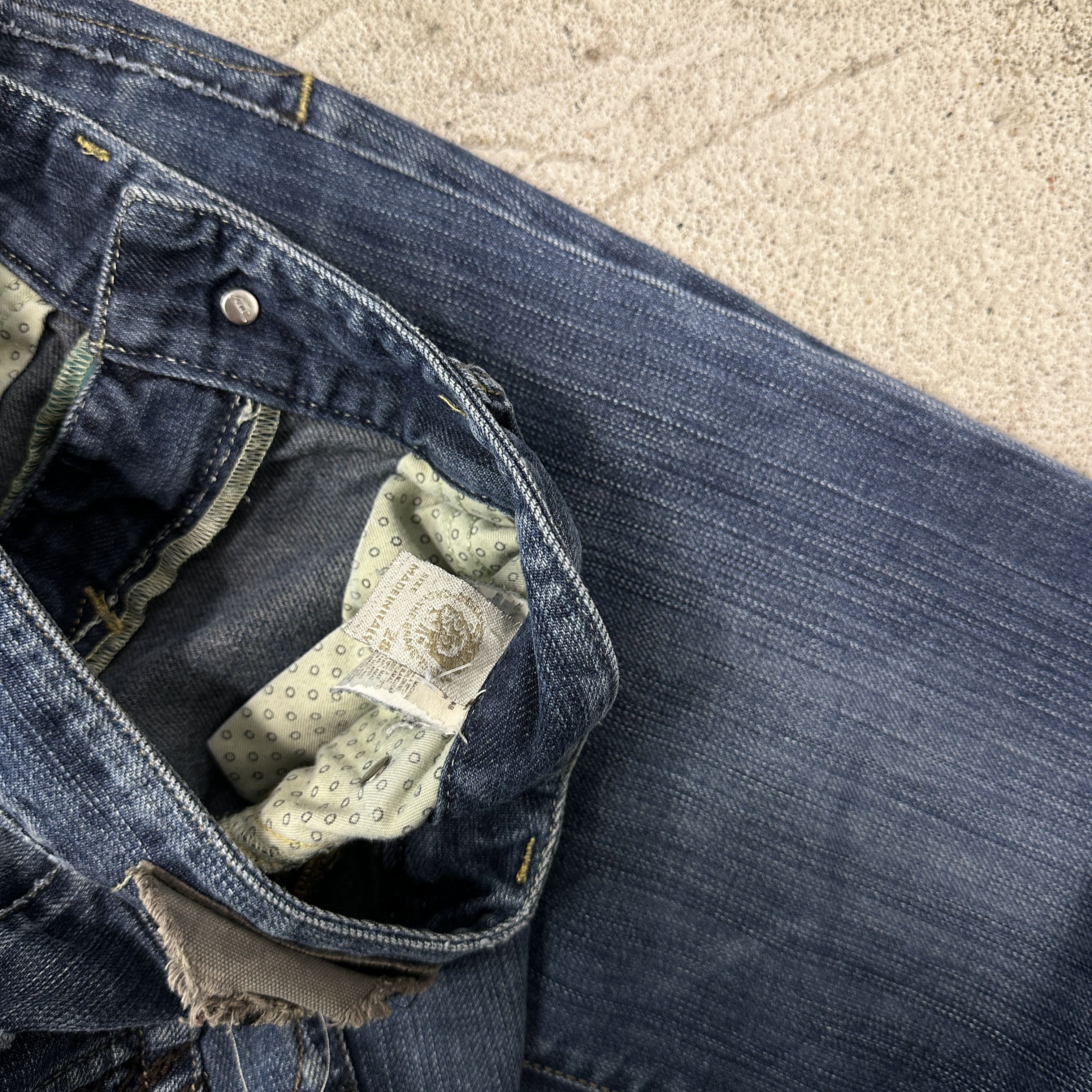 Diesel Vintage Denim Streetwear Diesel Low Waist Flared Jeans 00s Size US 33 - 8 Thumbnail