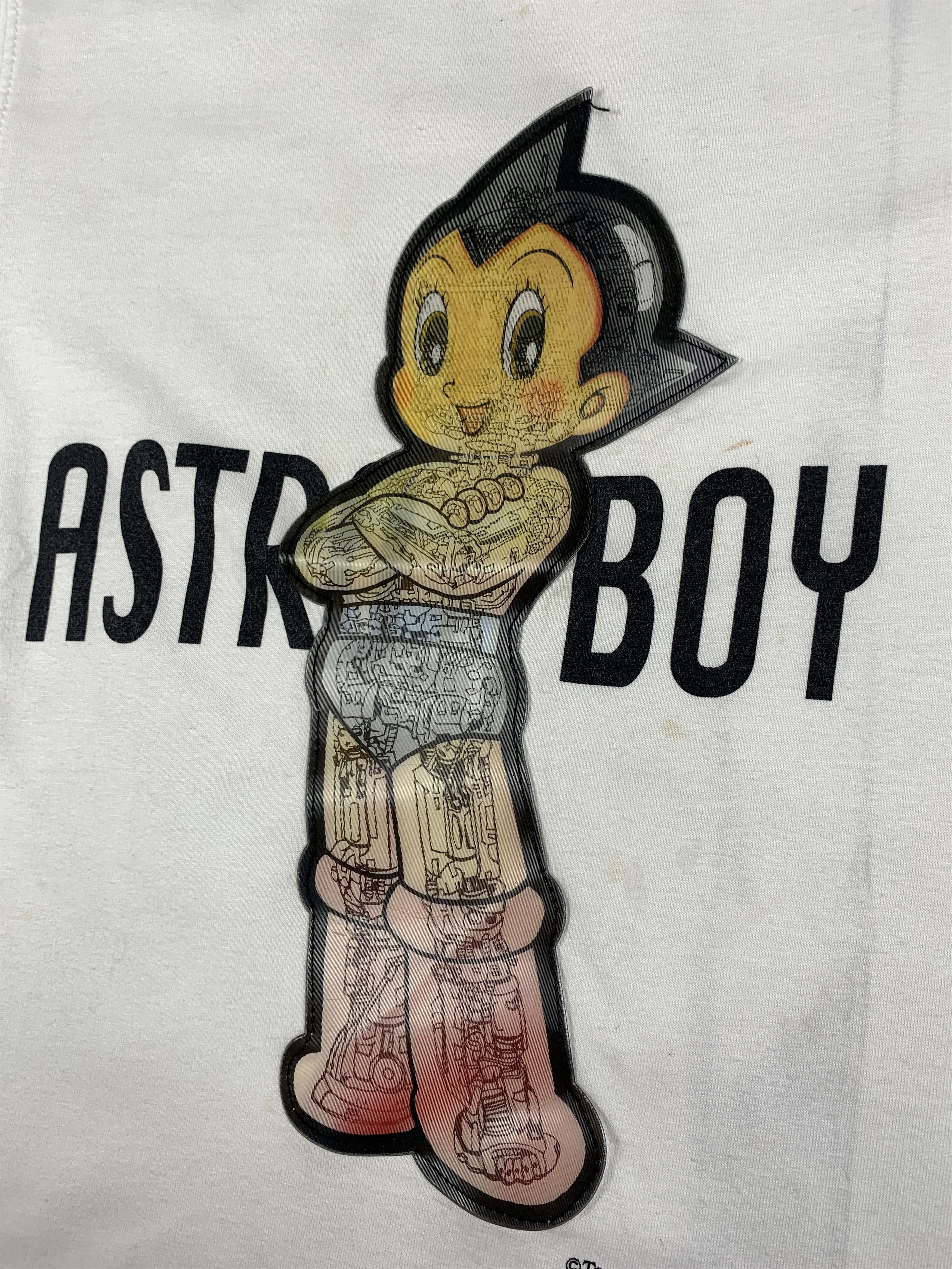 Anime 2000s Astro Boy White Hologram Baby Tee (XS) Size XS / US 0-2 / IT 36-38 - 5 Thumbnail